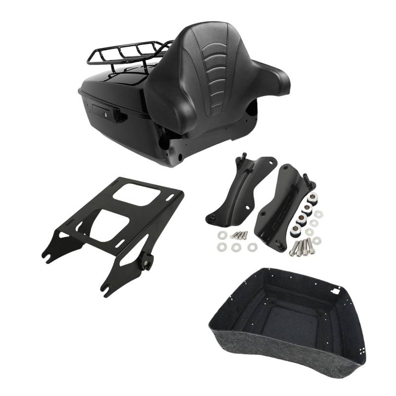 Motorrad Gepäckträger Hinten Motorrad King Pack Stamm Gepäckträger Platte Für Tour Für Pak Für Touring Für Road Für King Für Electra Für Glide Für Road Für Glide 2014-2024 Motorrad Gepäckträger(E) von BIISVM