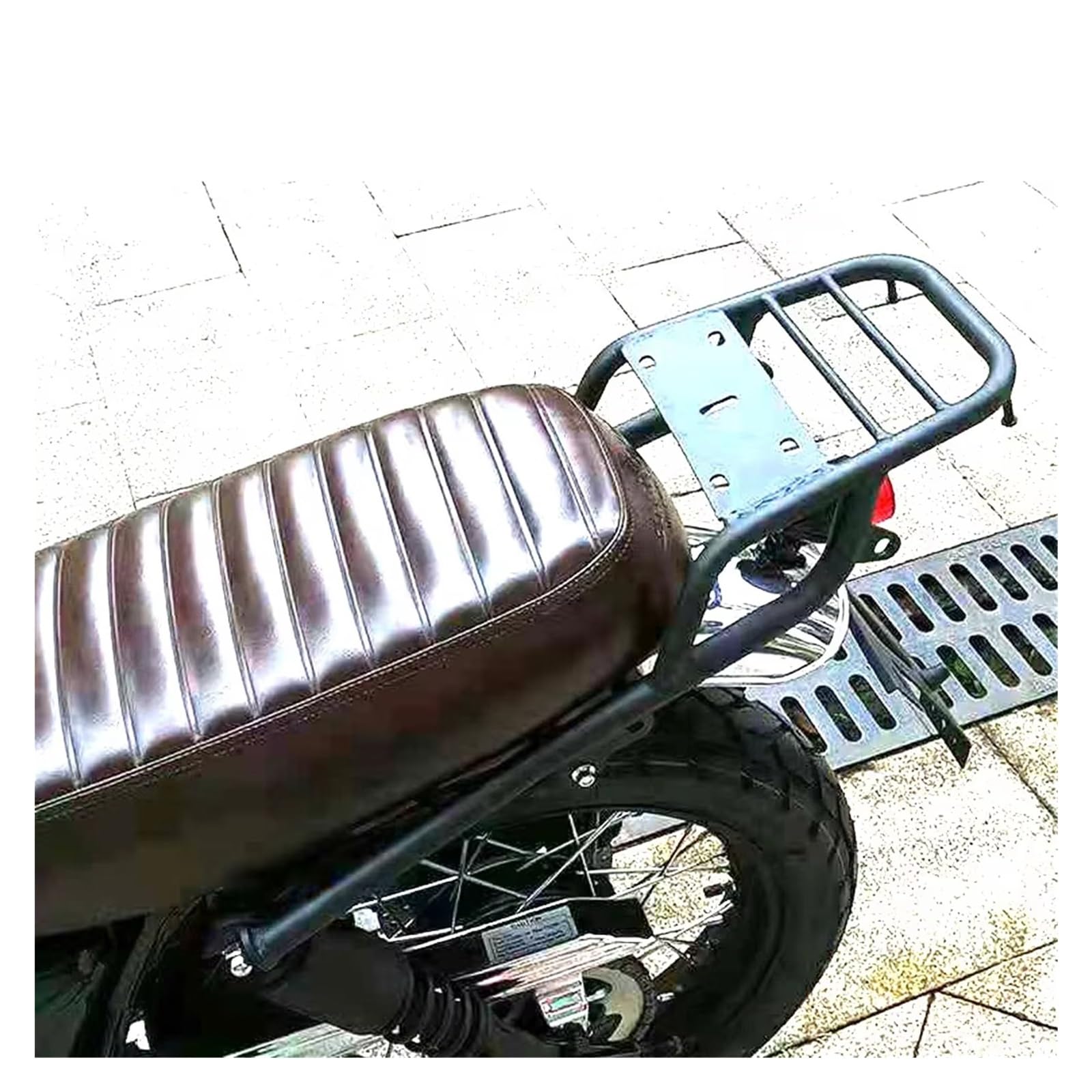 Motorrad Gepäckträger Hinten Motorrad Retro Hinten Sitz Rack Halterung Gepäckträger Regal Unterstützung Für Brixton Für Brixton Für Felsberg 125 Motorrad Gepäckträger(A) von BIISVM