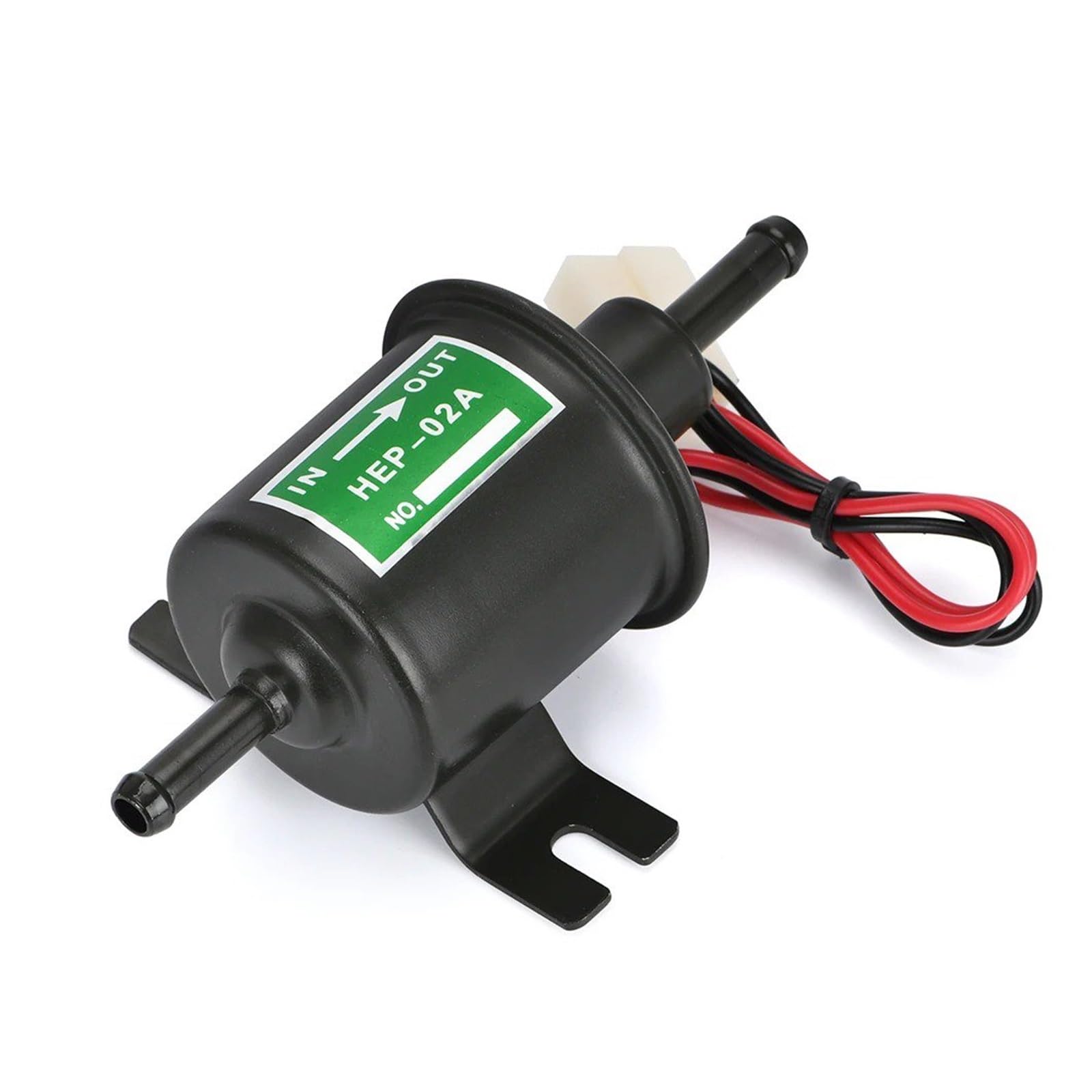 Motorrad-Kraftstoffpumpen Für Auto Motorrad 12V 24V Niederdruck Universal Diesel Benzin Benzin Elektrische Kraftstoff Pumpe HEP-02A Kraftstoff Pumpe(12V Black) von BIISVM