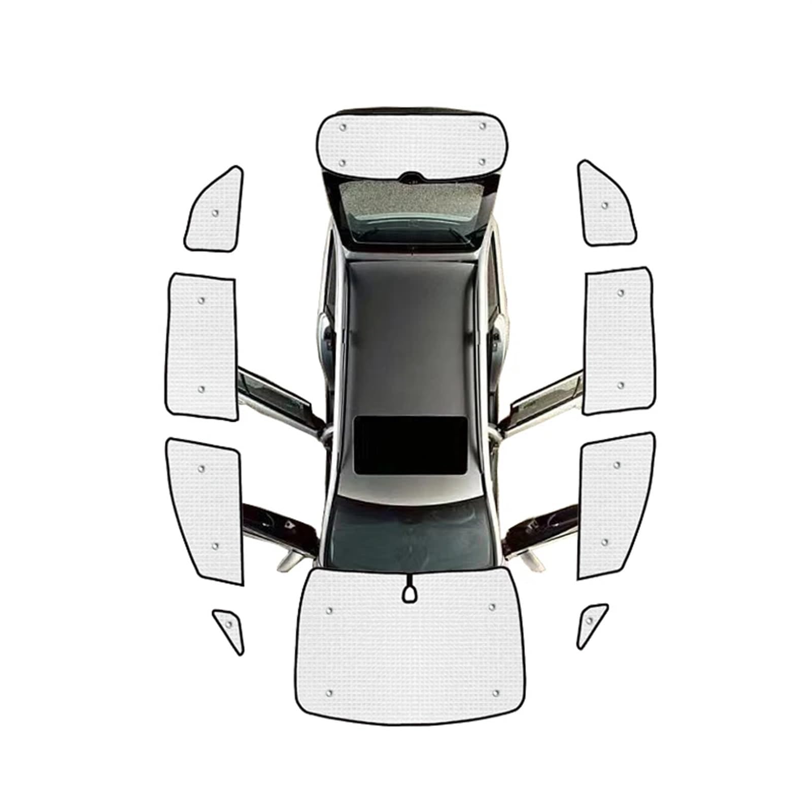 Sonnenblende Autofenster Auto Abdeckung Visier Für Odyssey 2016 RC1 RC2 2014-2020 2021 2022 2023 2024 Auto Windschutzscheibe Seite Fenster Anti-Uv Sonnenschutz Sonnenschirm Sonnenschutz Auto(All Sunsh von BIISVM