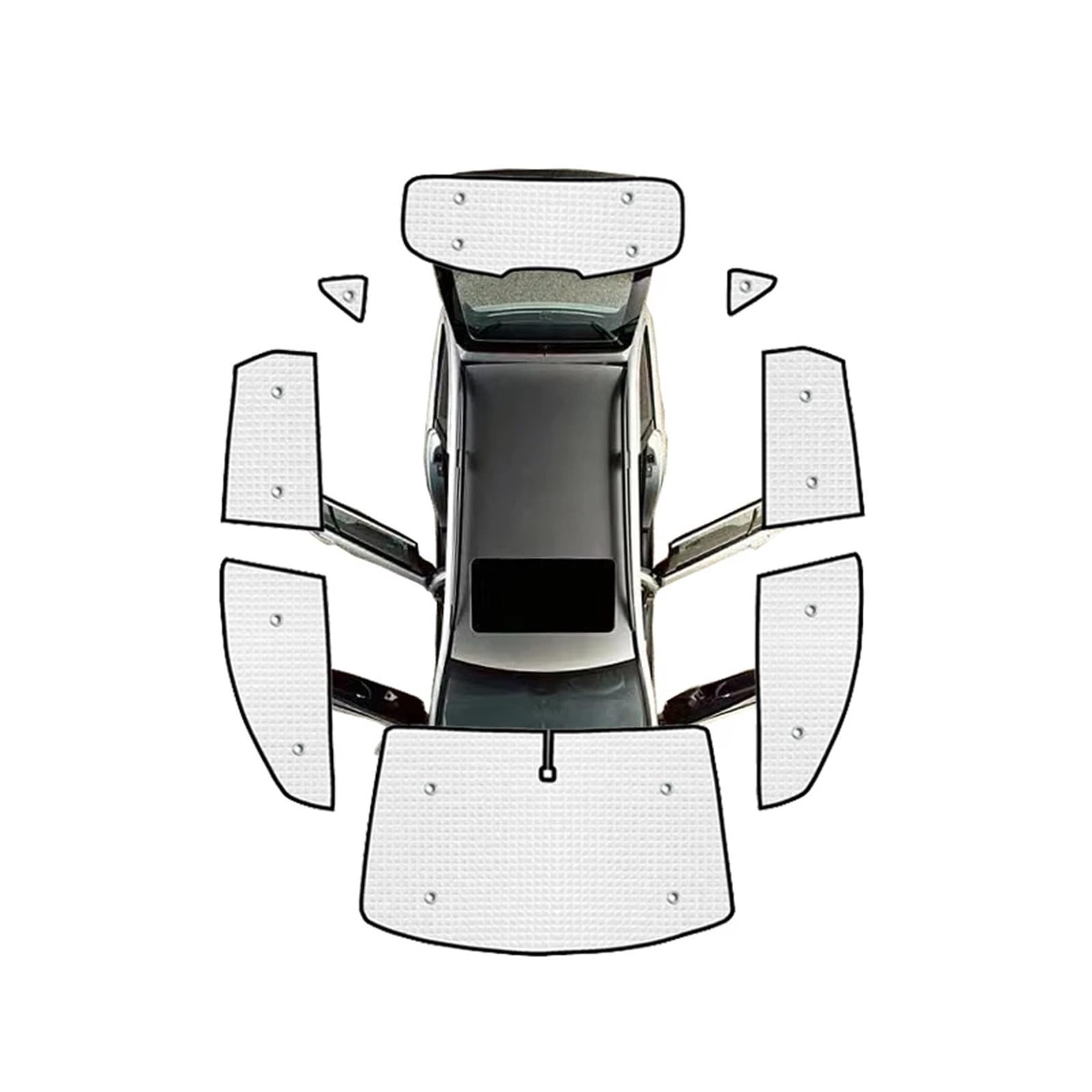 Sonnenblende Autofenster Autofenster-Sonnenschutz Für Nissan Für Qashqai J10 2007 2008 2009 2010-2013 Dualis Auto Windschutzscheiben Anti-UV-Sonnenschutz Visier Sonnenschirm Sonnenschutz Auto(All Suns von BIISVM