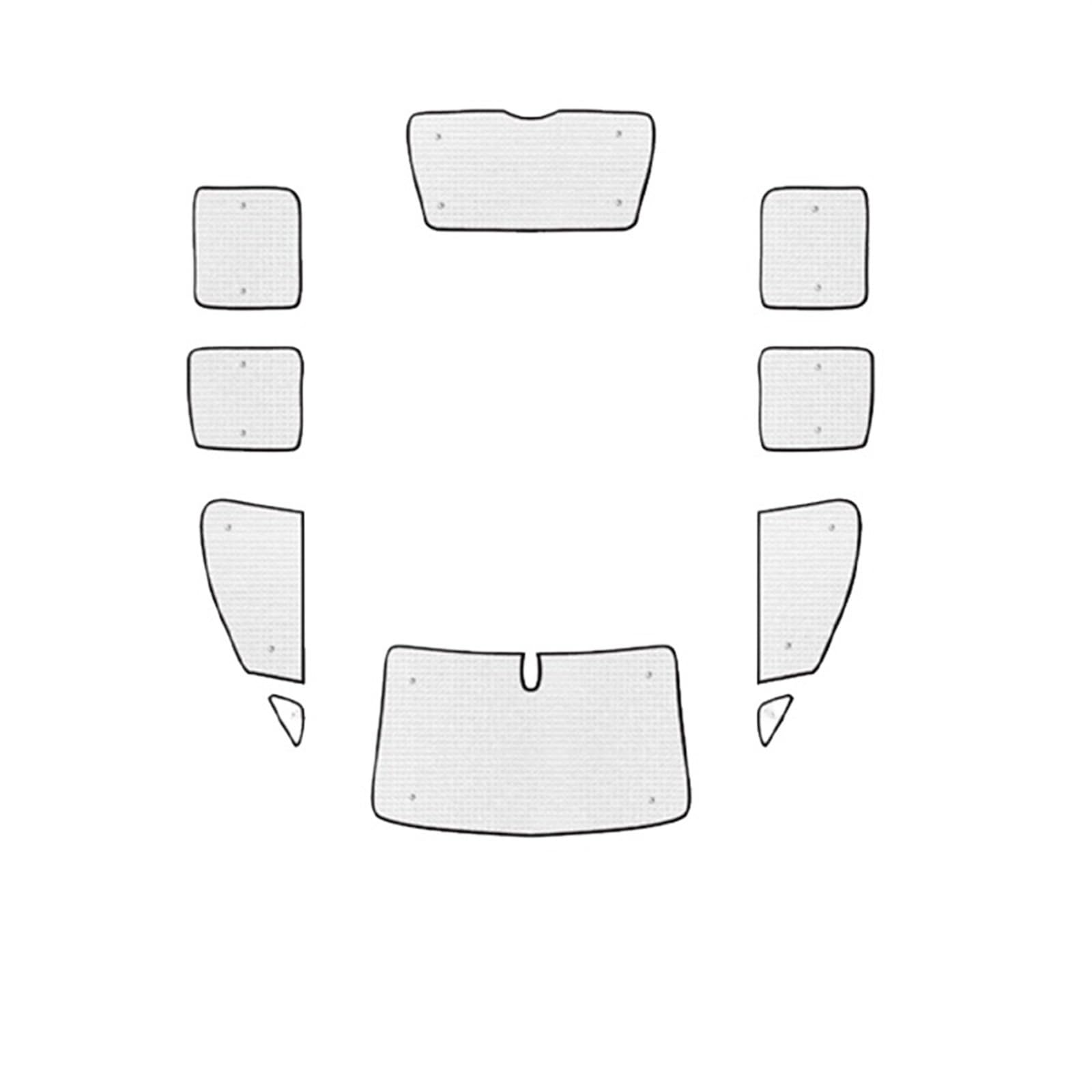 Sonnenblende Autofenster Für VW Für Caddy 2K Für Maxi 2003-2019 2010 2011 2012 2013 Auto Voller Sonnenblende Schutz Fenster Sonnenblende Sonnenschirm Abdeckung Zubehör Sonnenschutz Auto(MAXI All Windo von BIISVM