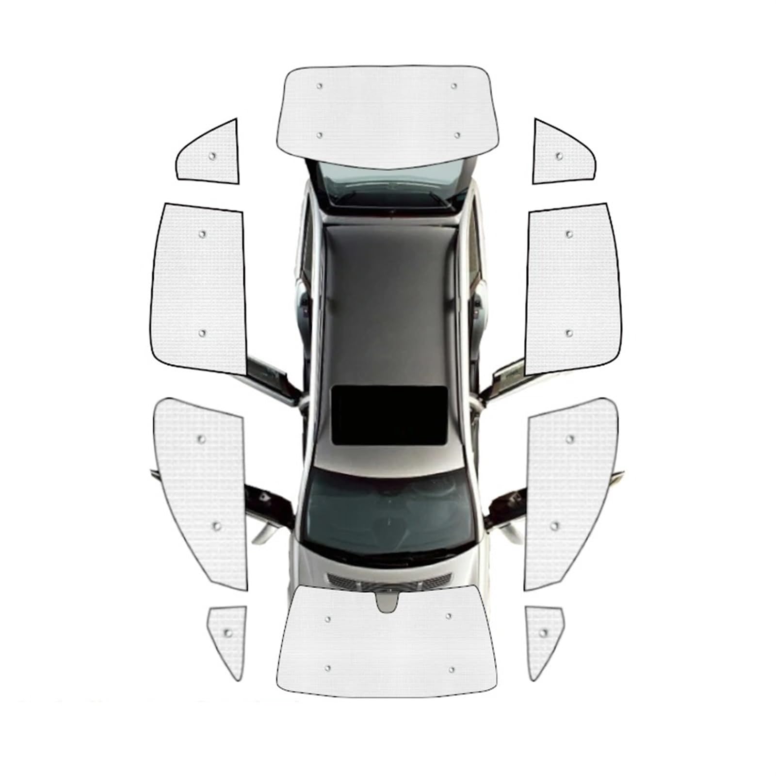 Sonnenblende Autofenster Vollständige Abdeckung Sonnenschirme Auto Seite Windows Windschutzscheiben Für VW Für Passat B8 Für Variant 2014 2015 2016 2017 2018 2019 2020 2021 Sonnenschutz Auto(All Sunsh von BIISVM