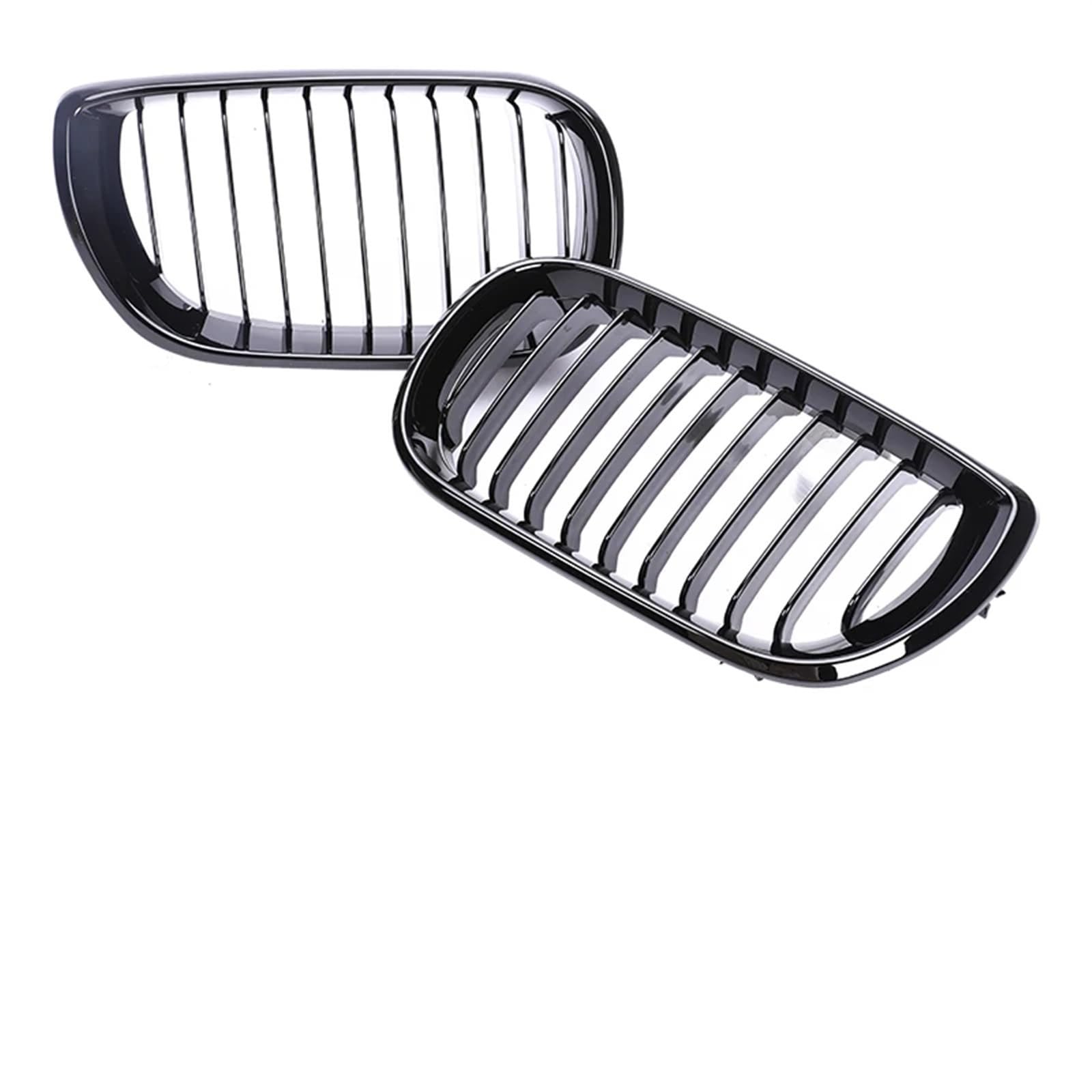 Sport Kühlergrill 2/4 Türen Grill Für 3er E46 2002 2003 2004 2005 Frontstoßstange Niere Armaturenbrett Air Center Racing Schwarz Chrom Grill Haube Teile Auto Kühlergrill(2-Single Black 02-05) von BIISVM