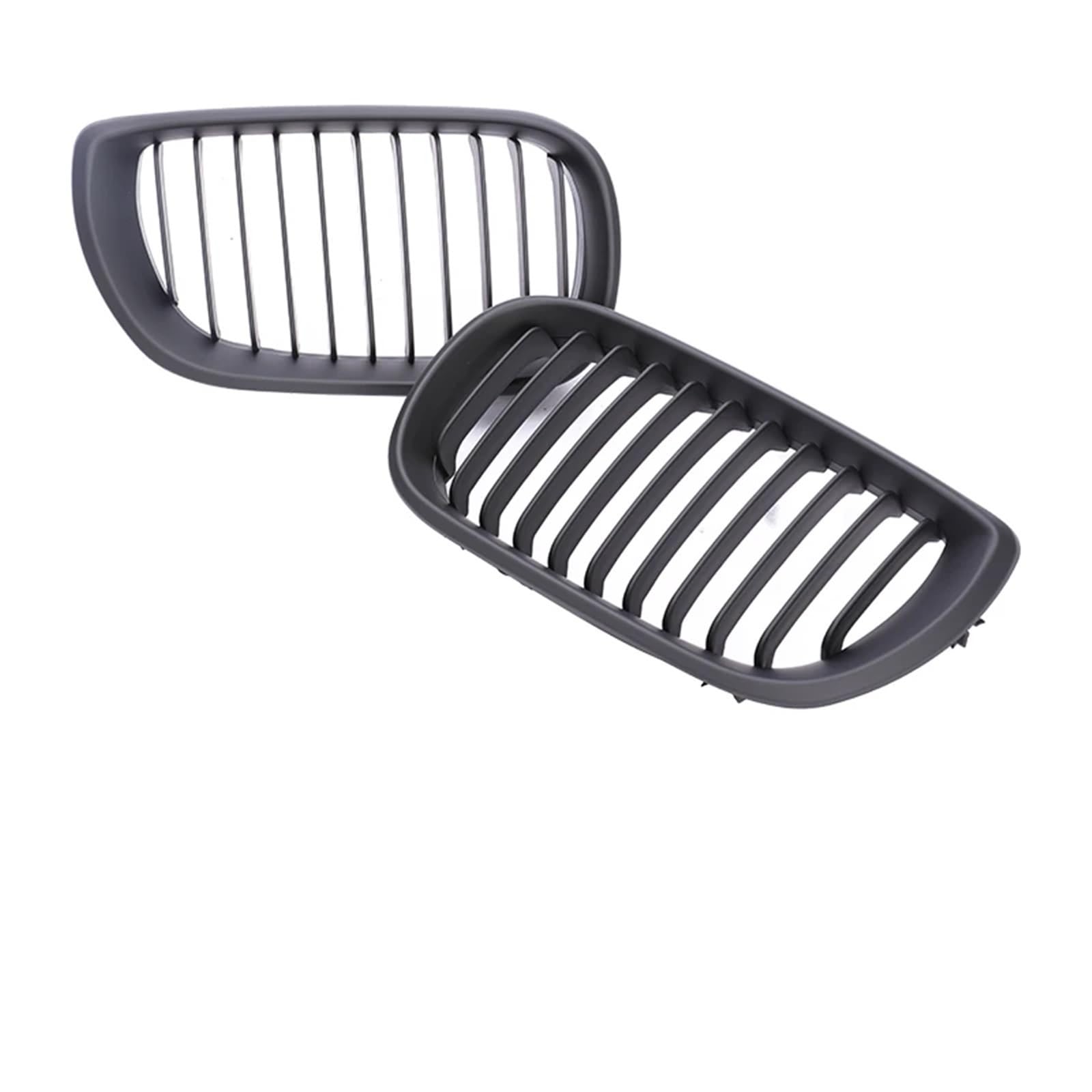 Sport Kühlergrill 2/4 Türen Grill Für 3er E46 2002 2003 2004 2005 Frontstoßstange Niere Armaturenbrett Air Center Racing Schwarz Chrom Grill Haube Teile Auto Kühlergrill(4-Single Matte 02-05) von BIISVM