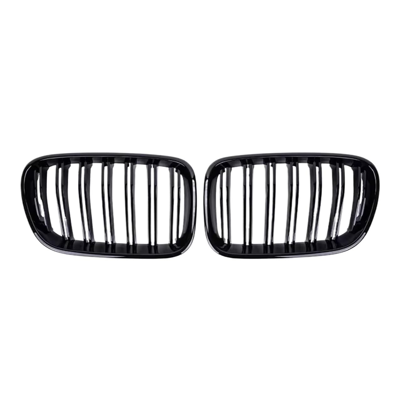 Sport Kühlergrill 2-teiliges Racing-Grill-Glanzschwarz-Auto-Frontstoßstangengitter Nierengitter-Zubehör Ersatz Für X3 F25 2011 2012 2013 Auto Kühlergrill(Gloss Black) von BIISVM