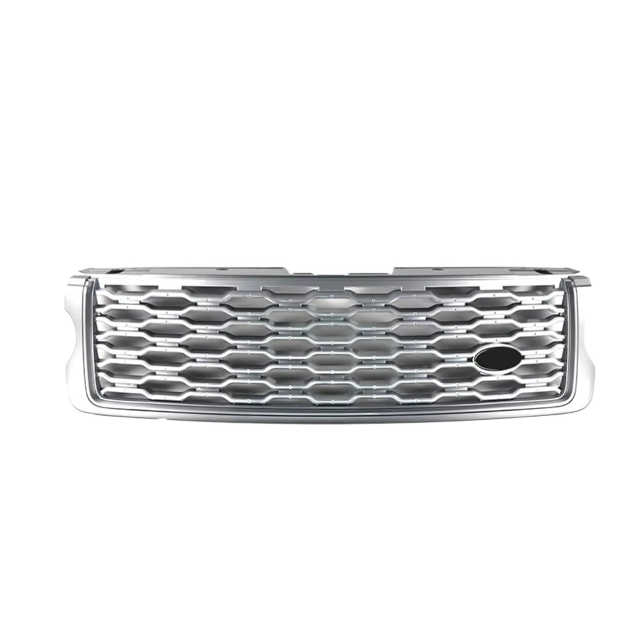 Sport Kühlergrill ABS Auto Vorderen Stoßfänger Grille Für Land Für Rover Für Range Für Rover Für Vogue L405 Upgrade 2013-2022 Mesh Grills Stil Zubehör Auto Kühlergrill(13-17 All Silver) von BIISVM