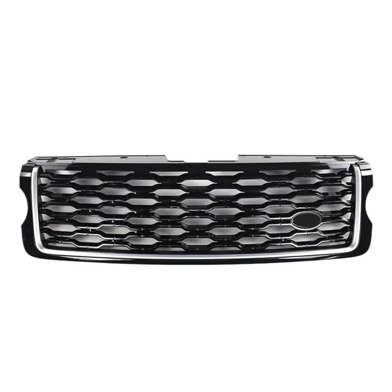 Sport Kühlergrill ABS Auto Vorderen Stoßfänger Grille Für Land Für Rover Für Range Für Rover Für Vogue L405 Upgrade 2013-2022 Mesh Grills Stil Zubehör Auto Kühlergrill(13-17 Black Silver) von BIISVM