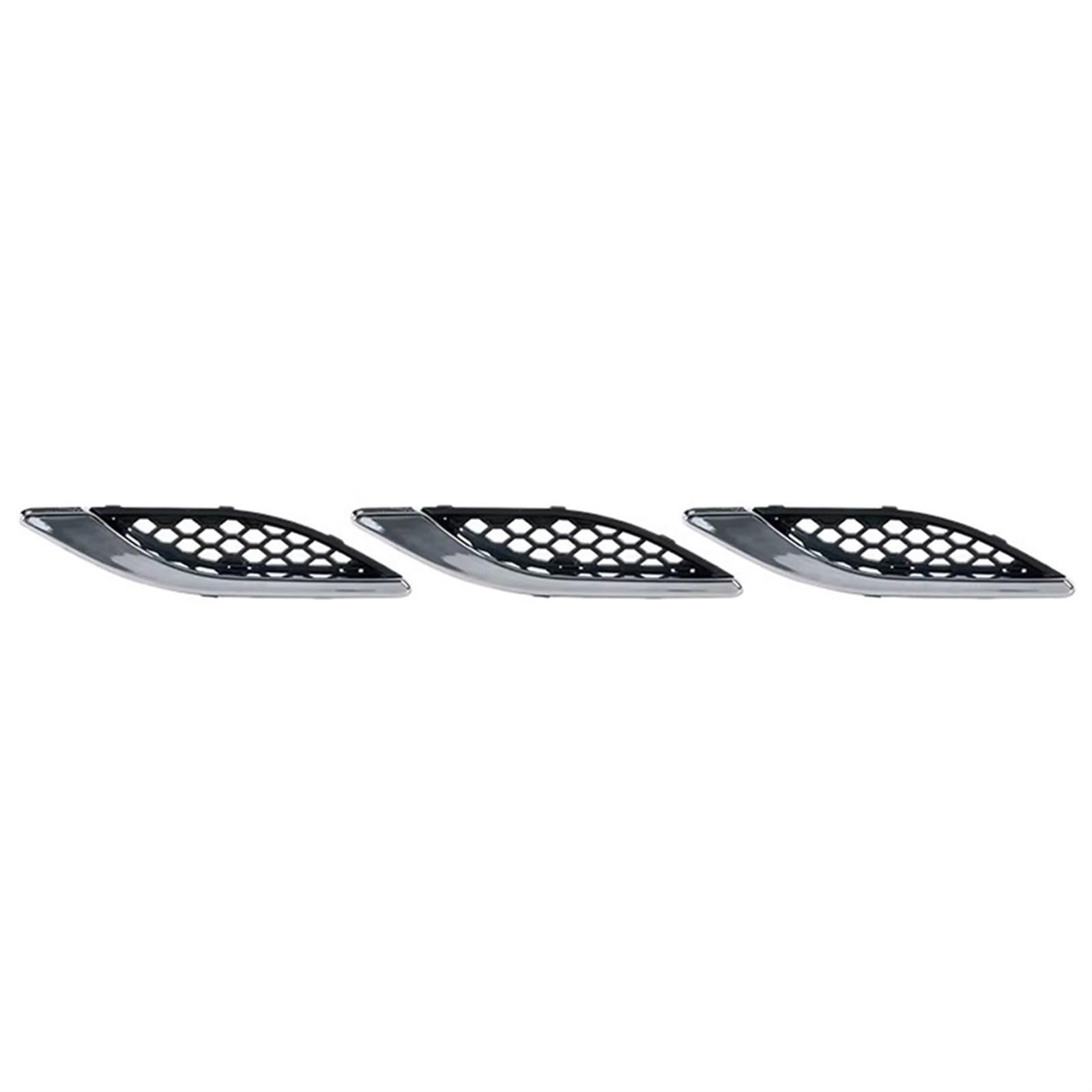 Sport Kühlergrill Auto Vorderseite Grille 670029939 670029940 Für Maserati Für Ghibli 2014-2021 Air Intake Fender Vents Grill Auto Zubehör Auto Kühlergrill(Only 3 Left) von BIISVM