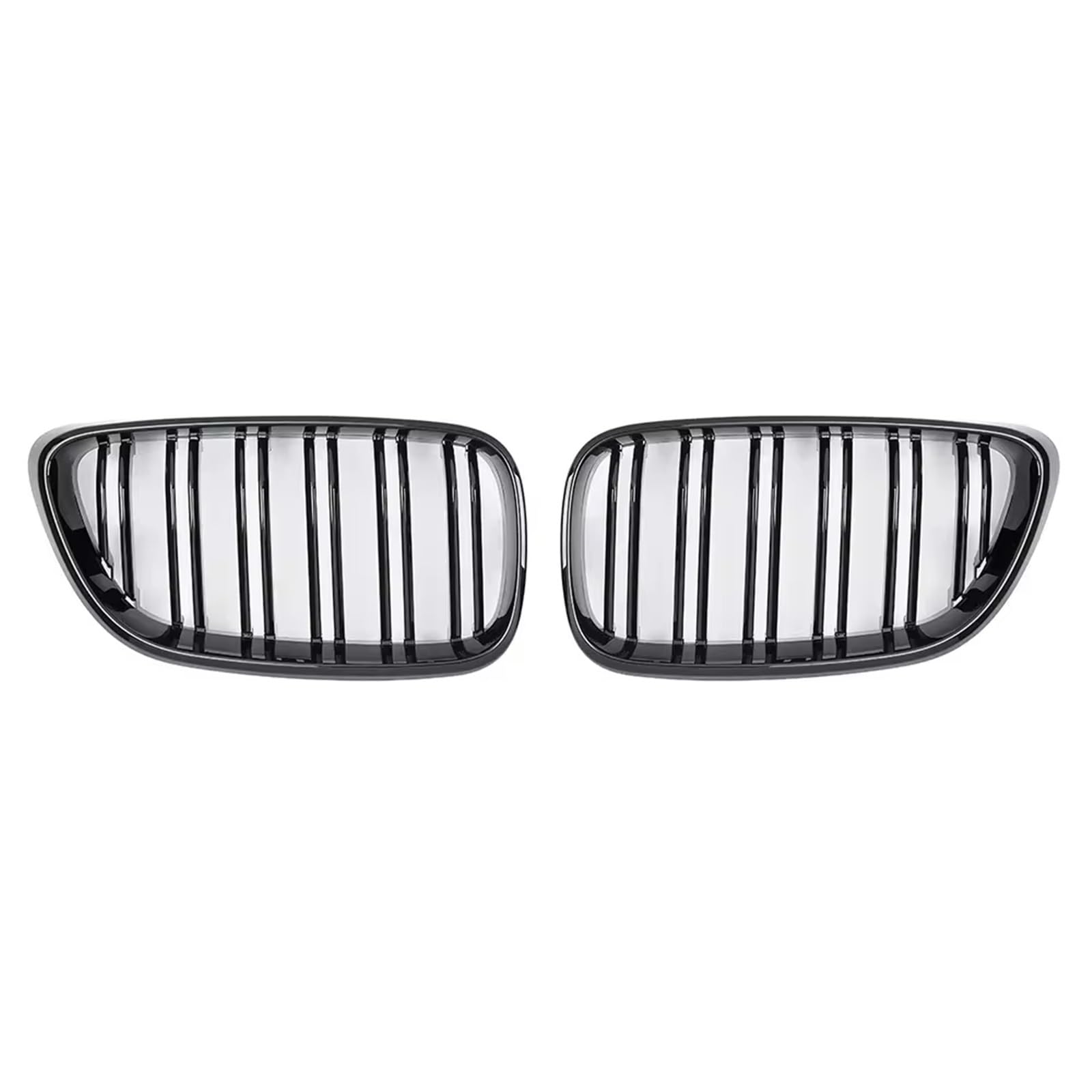 Sport Kühlergrill Carbon Fiber Dual Slat Front Hood Nierengitter Grill Für F22 F23 M2 225i 218i 220i 2014 2015 2016 2017 2018 Auto Kühlergrill(Glossy Black) von BIISVM