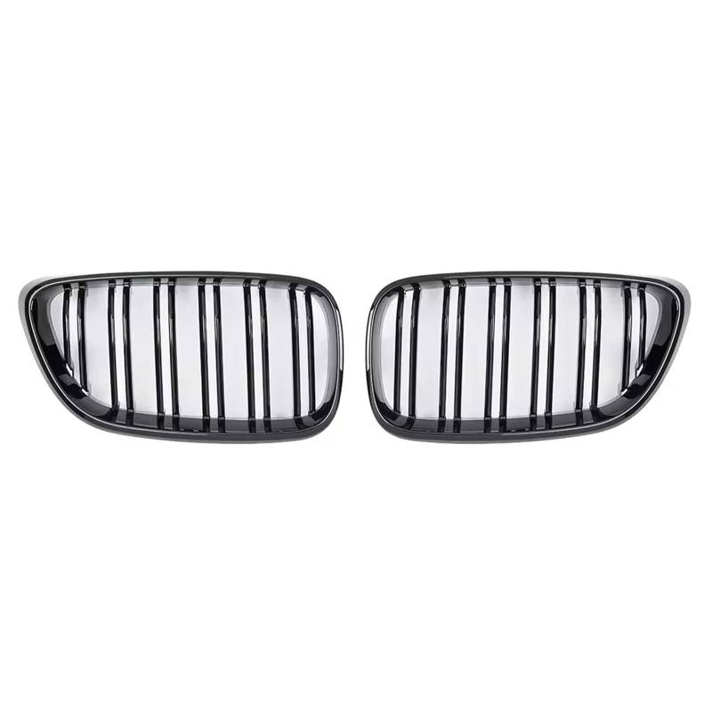 Sport Kühlergrill Carbon Fiber Dual Slat Front Hood Nierengitter Grill Für F22 F23 M2 225i 218i 220i 2014 2015 2016 2017 2018 Auto Kühlergrill(Glossy Black) von BIISVM