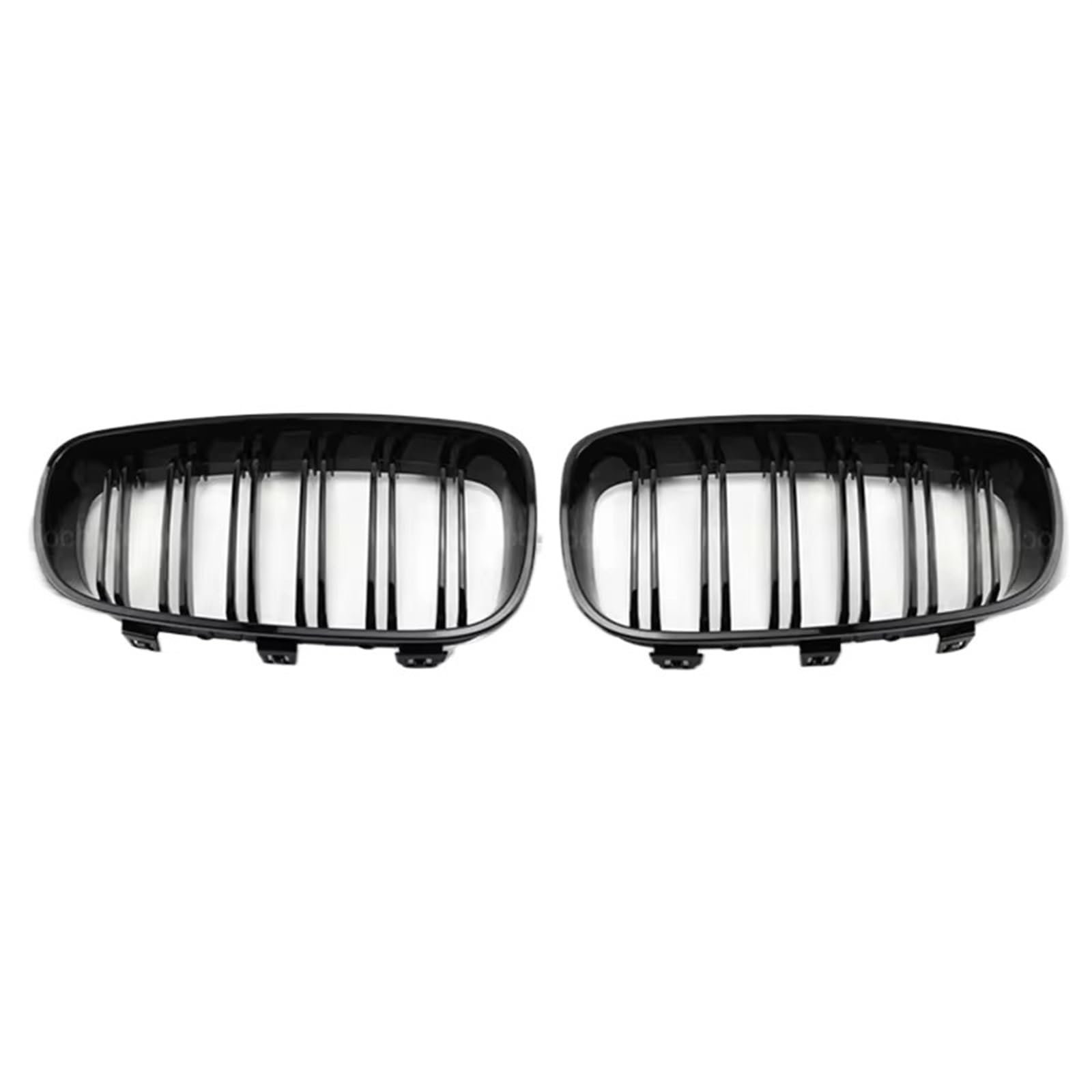 Sport Kühlergrill Fromt Bumper Car Styling Nieren-Renngrill Für 3er GT F34 2012 2013 2014 2015 2016 2017 2018 2019 2020 Ersatz-Doppellamellen, Glänzend Schwarz Auto Kühlergrill von BIISVM