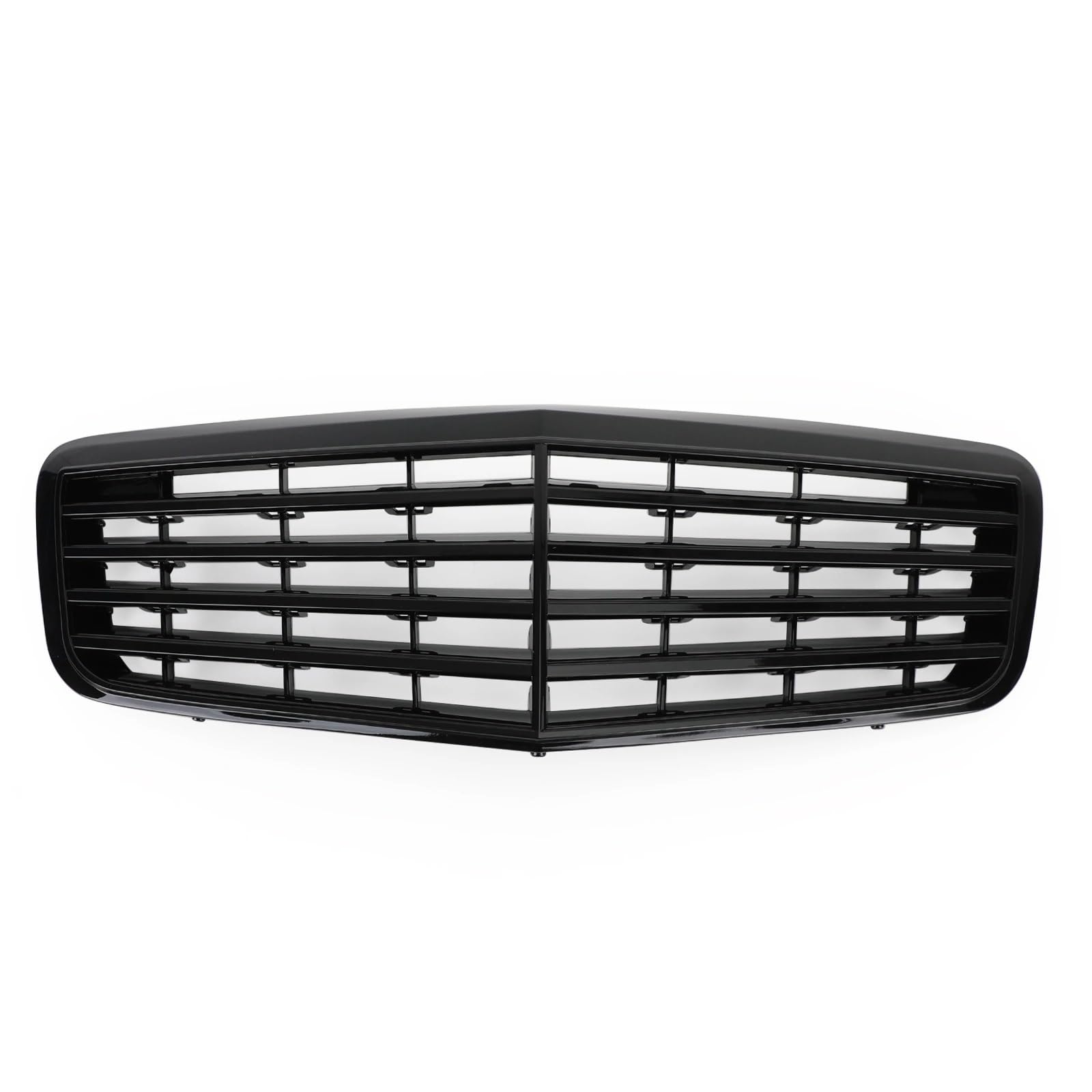 Sport Kühlergrill Frontgrill Mitte Haube Grille Stoßstange Für Benz W211 E350 500 2007 2008 2009 Für AMG Glanz Schwarz Auto Zubehör Auto Kühlergrill von BIISVM