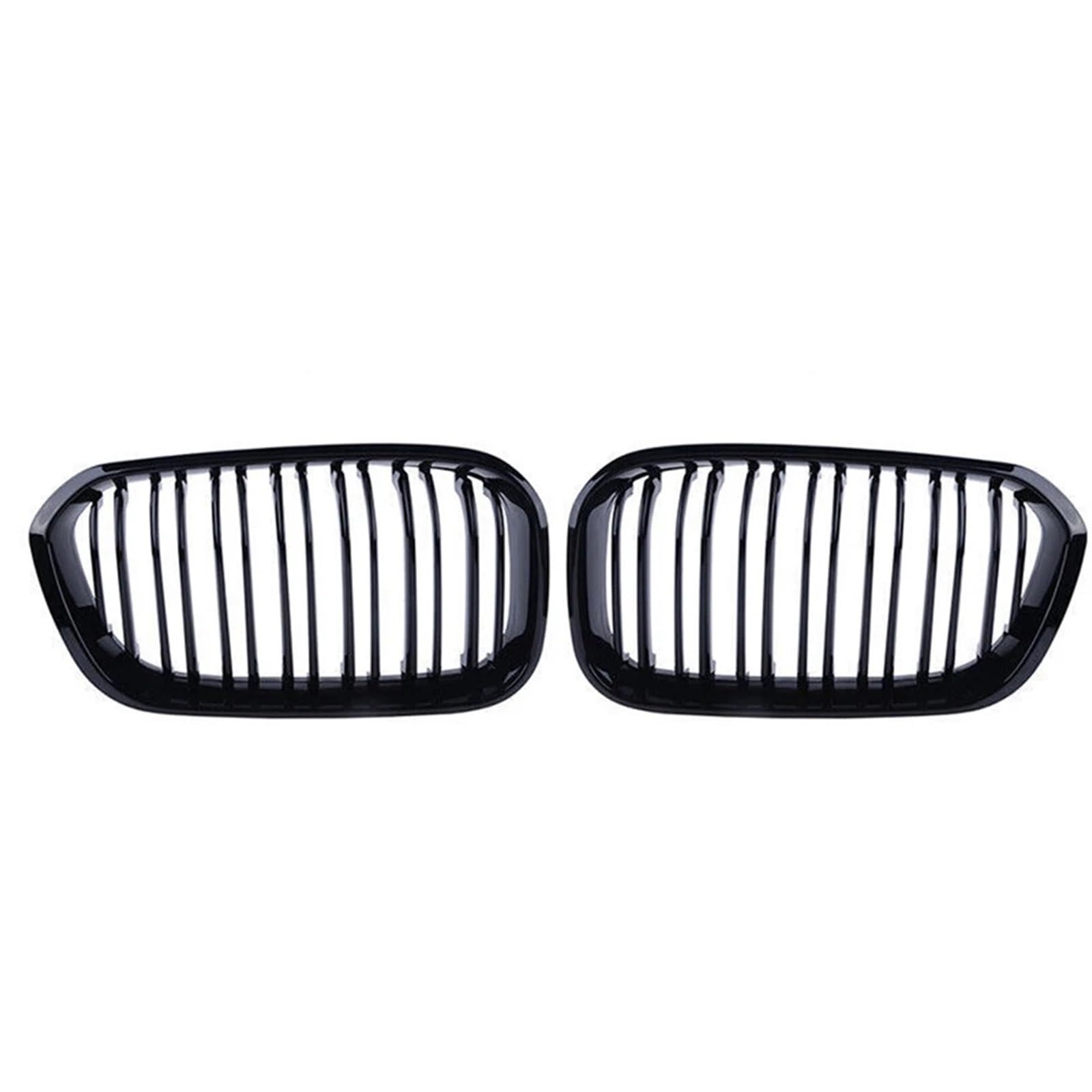 Sport Kühlergrill Frontstoßstange Nierengitter Kühlerschutzgitter Leistung Autozubehör Für 1er F20 F21 M140i 2015 2016 2017 2018 2019 2020 Auto Kühlergrill(Double-Glossy Black) von BIISVM