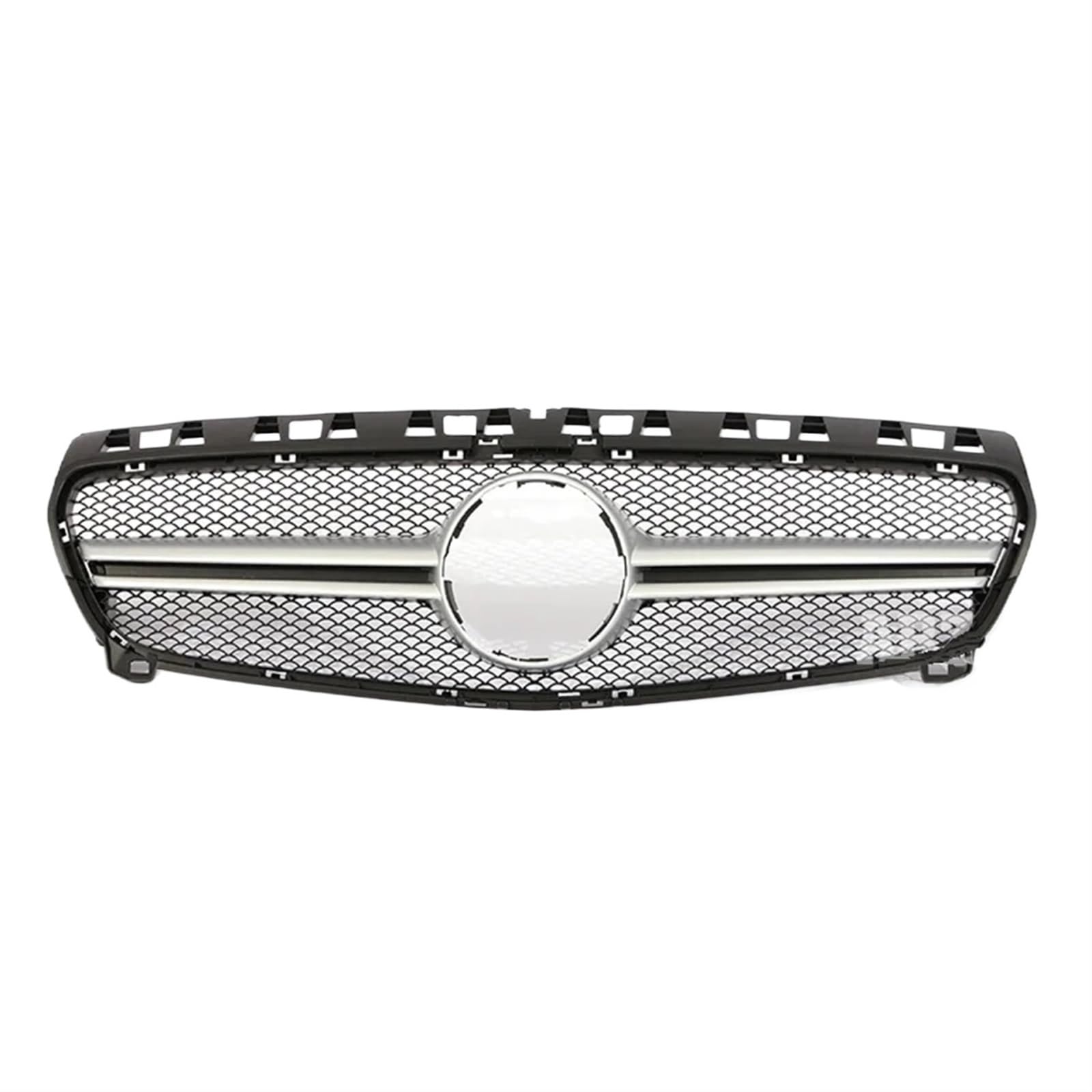 Sport Kühlergrill Frontstoßstange Schwarz Silber A45 Stil Für AMG Für GT Kühlergrill Für Benz A Klasse W176 A35 A180 A200 A250 A260 2013 2014 2015 2016 2017 2018 Auto Kühlergrill(13-15 A Silver) von BIISVM