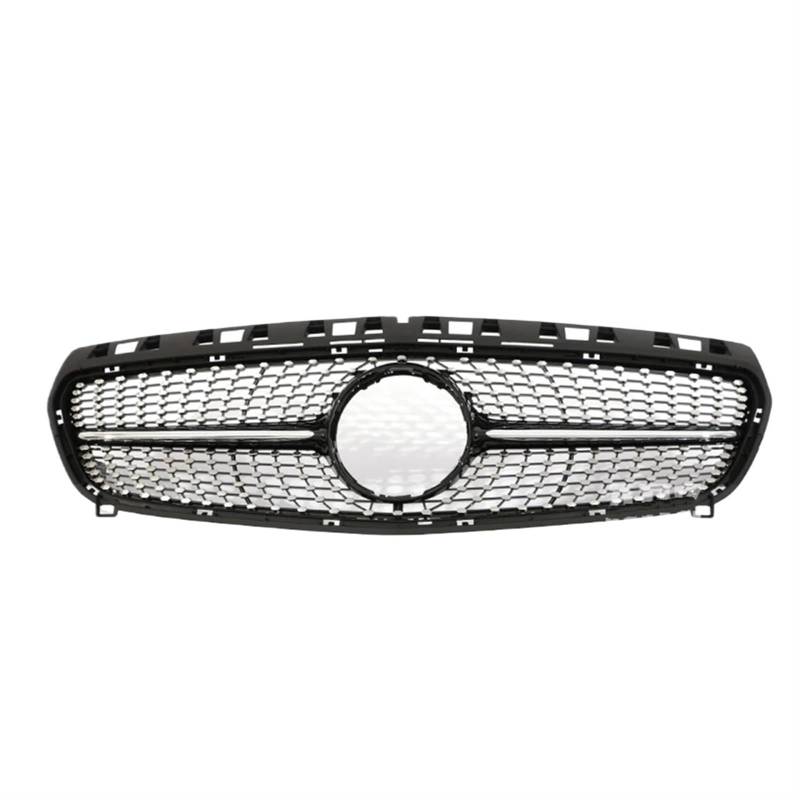 Sport Kühlergrill Frontstoßstange Schwarz Silber A45 Stil Für AMG Für GT Kühlergrill Für Benz A Klasse W176 A35 A180 A200 A250 A260 2013 2014 2015 2016 2017 2018 Auto Kühlergrill(13-15 Dia Black) von BIISVM