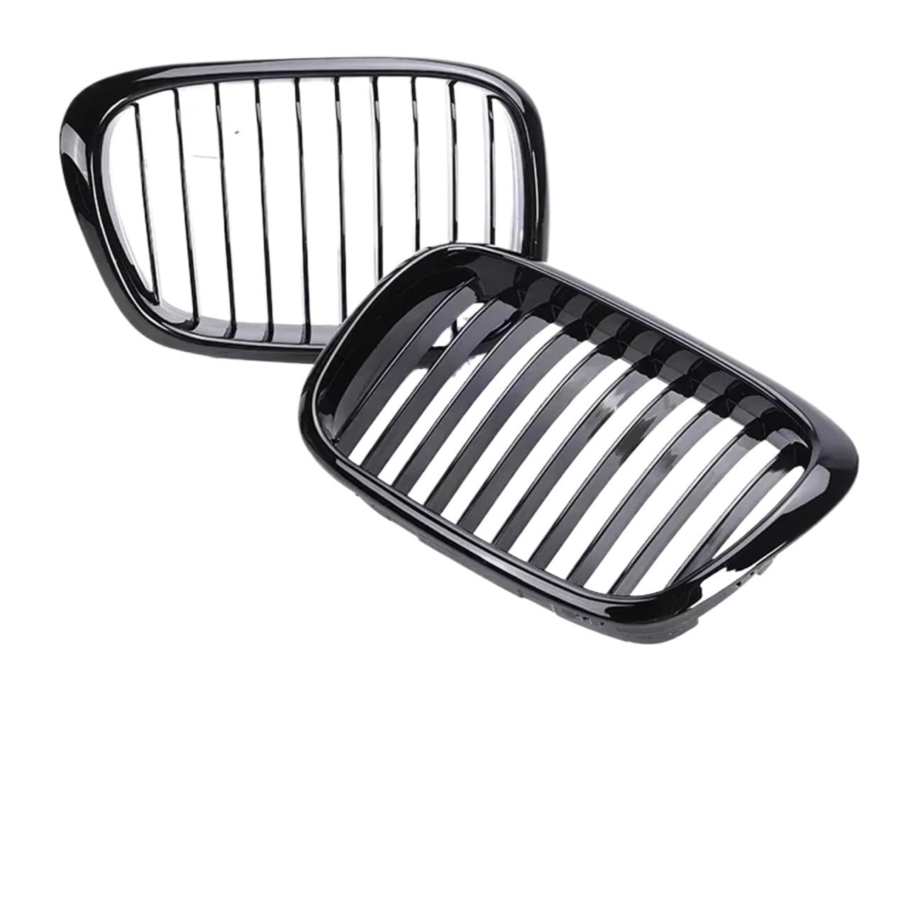 Sport Kühlergrill Für 5er E39 1997 1998 1999 2000 2001 2002 2003 Refting Kühlergrill Schwarz Racing Grille Front Nierenstoßstangengrill Auto Kühlergrill(Single Gloss Black) von BIISVM