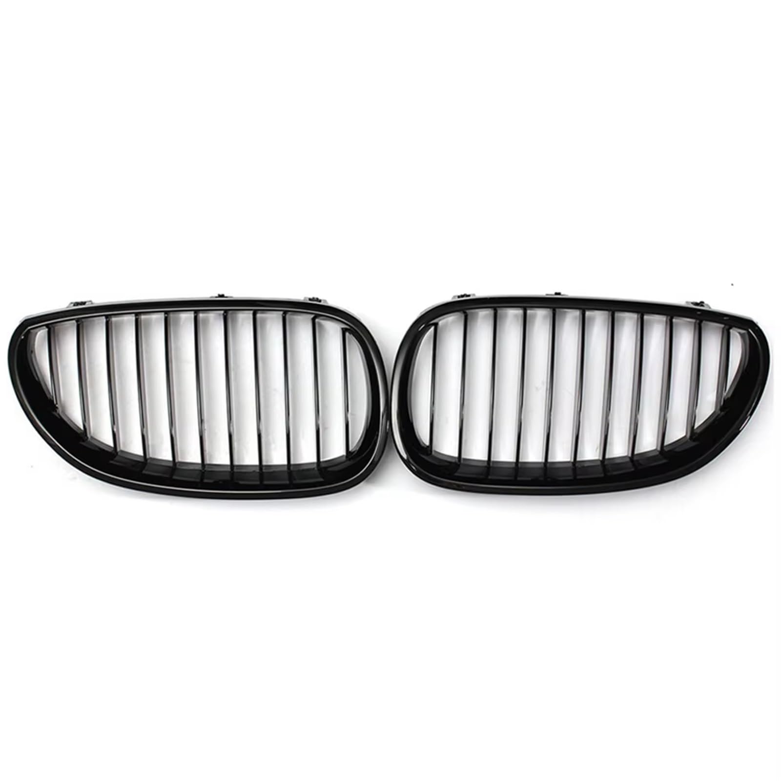 Sport Kühlergrill Für E60 E61 5 Serie M5 525I 525Xi 528I 528Xi 530I 530Xi 2003 2004 2005 2006 2007 2008 2009 Grill Vorne Niere Sport Gitter Haube Grill Auto Kühlergrill(Gloss Black) von BIISVM