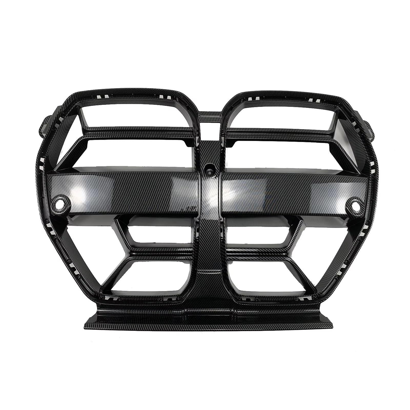 Sport Kühlergrill Für G80 G81 M3 G82 G83 M4 2021 2022 2023 2024 Auto Vorderen Stoßfänger Gitter Carbon Faser Stil Glänzend Schwarz Haube Grill Acc Auto Kühlergrill(Kohlefaser-Stil) von BIISVM