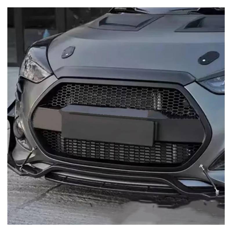 Sport Kühlergrill Für Hyundai Für Veloster Carbon Faser Harz Masterial Kühlergrill Maske Grid Auto Zubehör Auto Kühlergrill(Another Color) von BIISVM