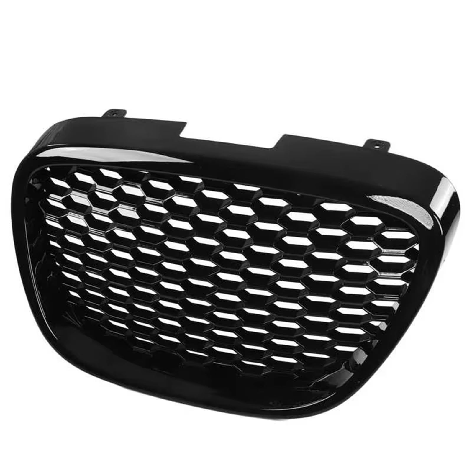 Sport Kühlergrill Für Seat Leon 1P MK2 Für Altea 5P Für Toledo MK3 2006-2009 1133007 Hitzebeständiger Kühlergrill Grille Honeycomb Front Bumper Grill Auto Kühlergrill(Glossy Black) von BIISVM