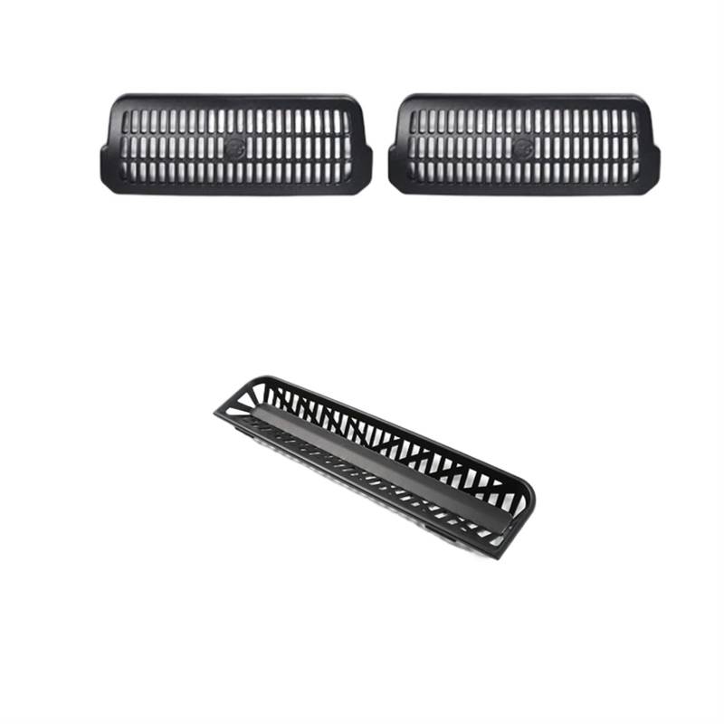 Sport Kühlergrill Für Tesla Für Modell 3 Für Highland 2024 Front Stoßstange Grill Mesh Lufteinlass Vent Abdeckung Grille Guards Schutz Net Zubehör Auto Kühlergrill(3 Piece Set) von BIISVM