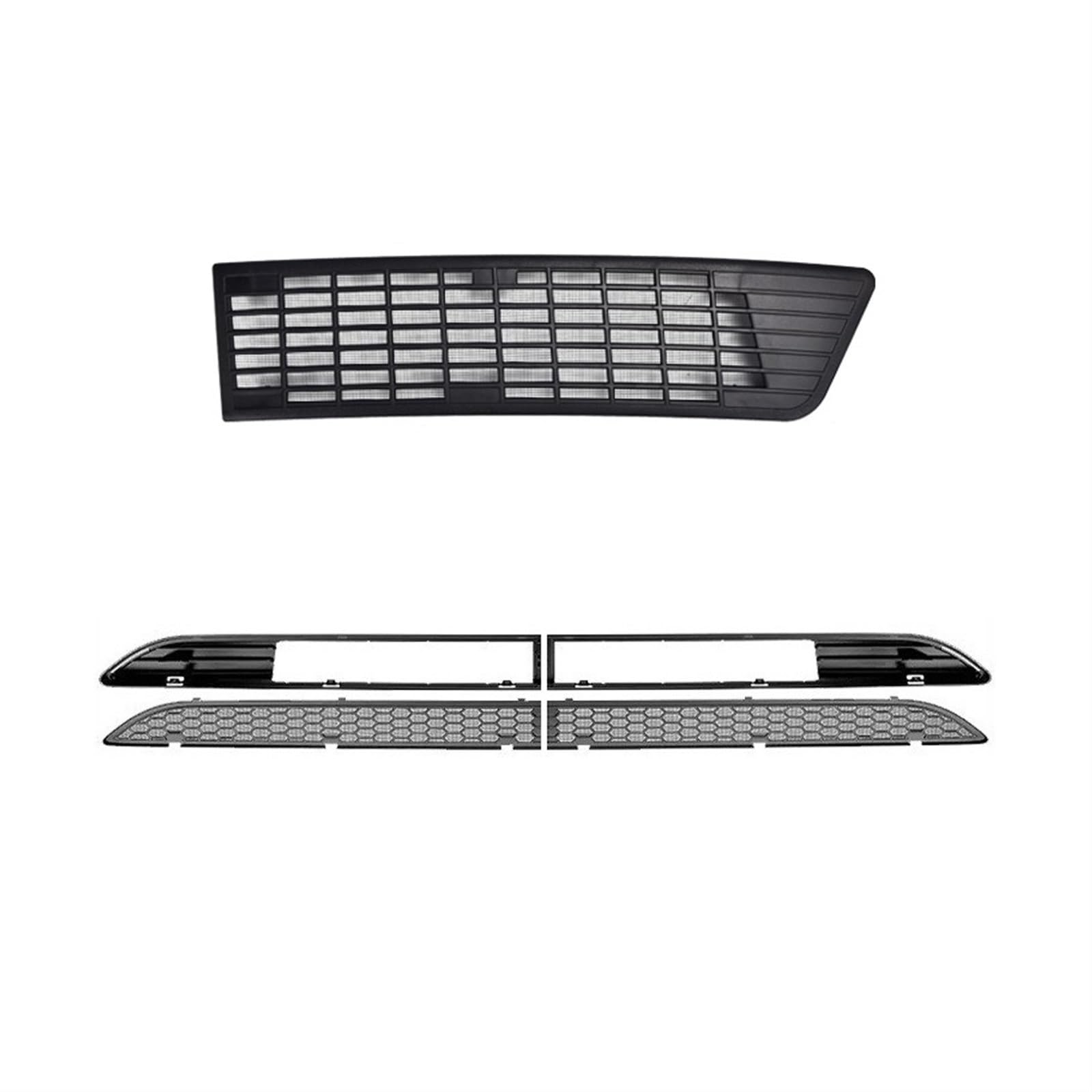 Sport Kühlergrill Für Tesla Für Modell 3 Für Highland 2024 Front Stoßstange Grill Mesh Lufteinlass Vent Abdeckung Grille Guards Schutz Net Zubehör Auto Kühlergrill(5 Piece Set) von BIISVM