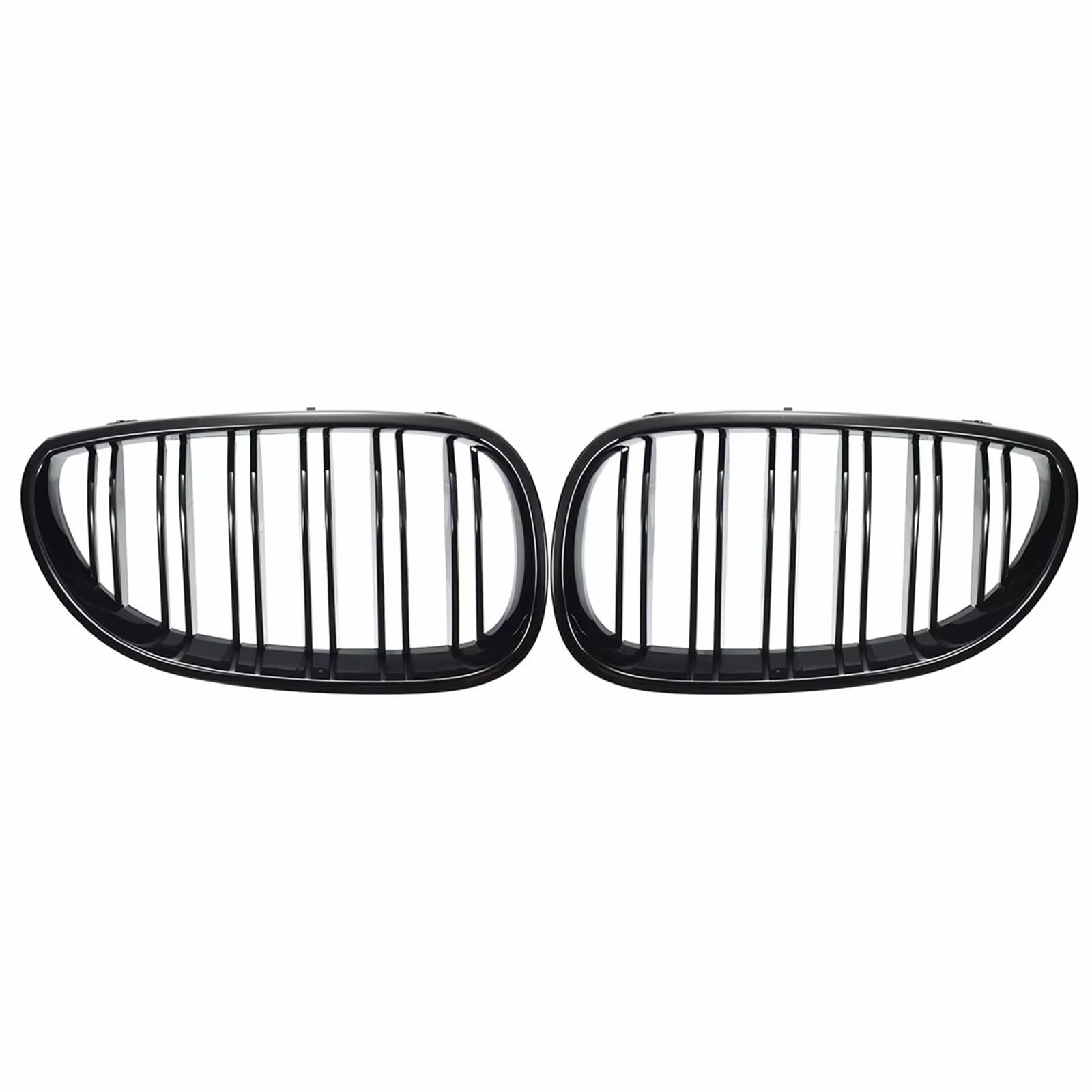 Sport Kühlergrill Glänzend Schwarzer Racing-Frontgrill, Auto-Frontnierengrill Für 5er E60 E61 M5 520I 535I 550I 2003–2010 Limousine Auto Kühlergrill von BIISVM