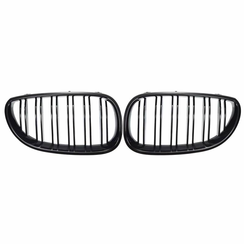 Sport Kühlergrill Glänzend Schwarzer Racing-Frontgrill, Auto-Frontnierengrill Für 5er E60 E61 M5 520I 535I 550I 2003–2010 Limousine Auto Kühlergrill von BIISVM