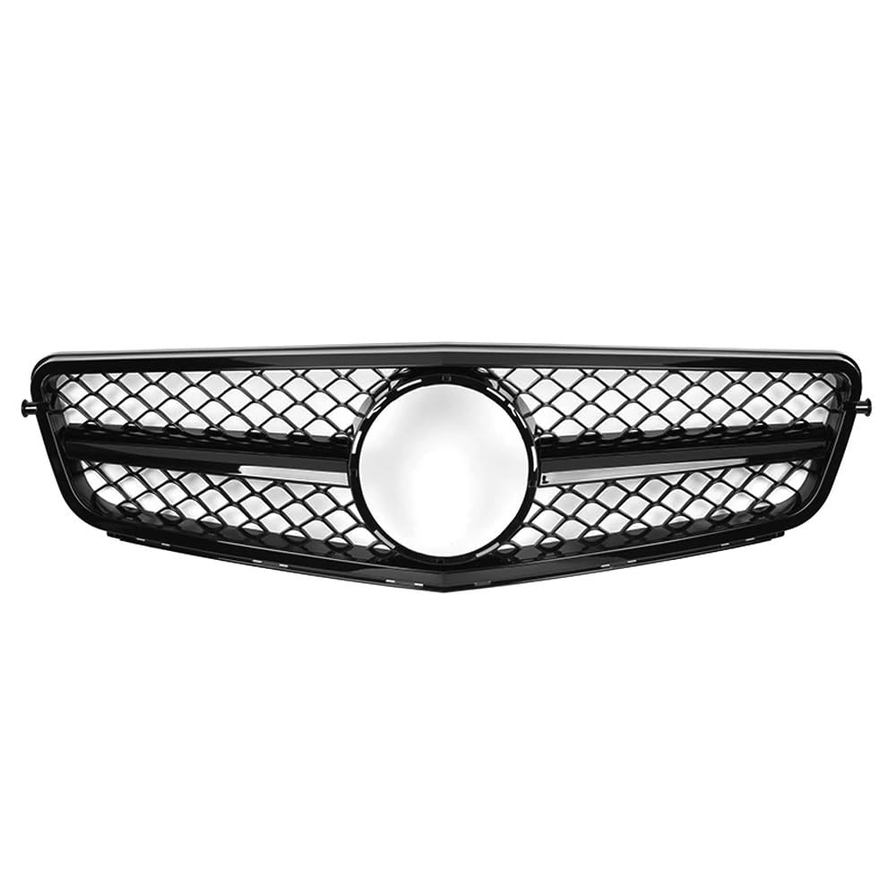 Sport Kühlergrill Glänzendes Schwarz Den Frontstoßstangengrill Im Für GTR-Stil Für Benz C-Klasse W204 2008 2009 2010 2011 2012 2013 2014 C180 C200 C350 Diamanten-Grill Auto Kühlergrill(A-Glossy Black) von BIISVM