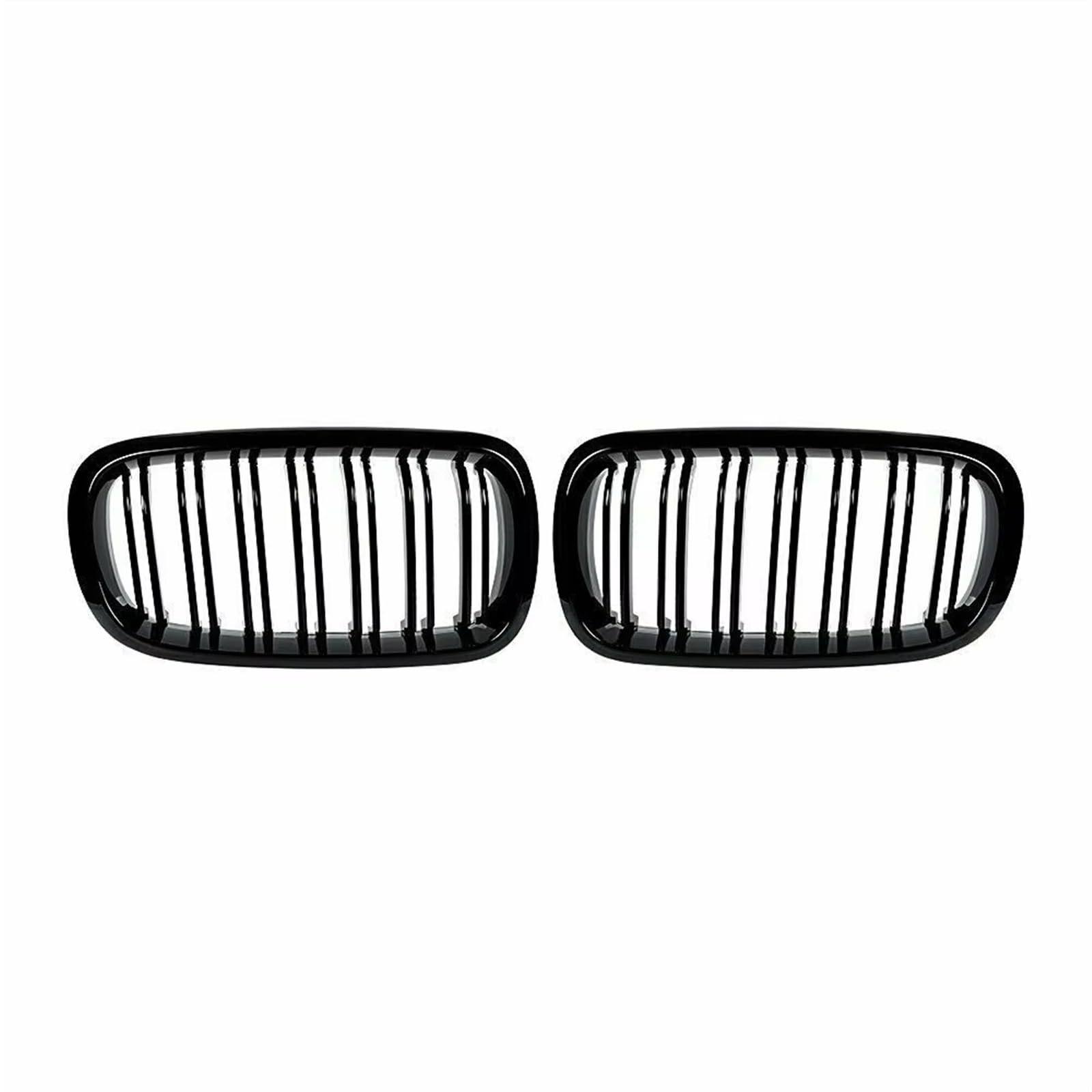 Sport Kühlergrill Glanz Schwarz Auto Kühlergrill Grill Vorne Niere 2 Linie Doppel Lamellen Für X5 F15 X6 F16 X5M F85 X6M F86 2014 2015 2016 2017 2018 Auto Zubehör Auto Kühlergrill von BIISVM