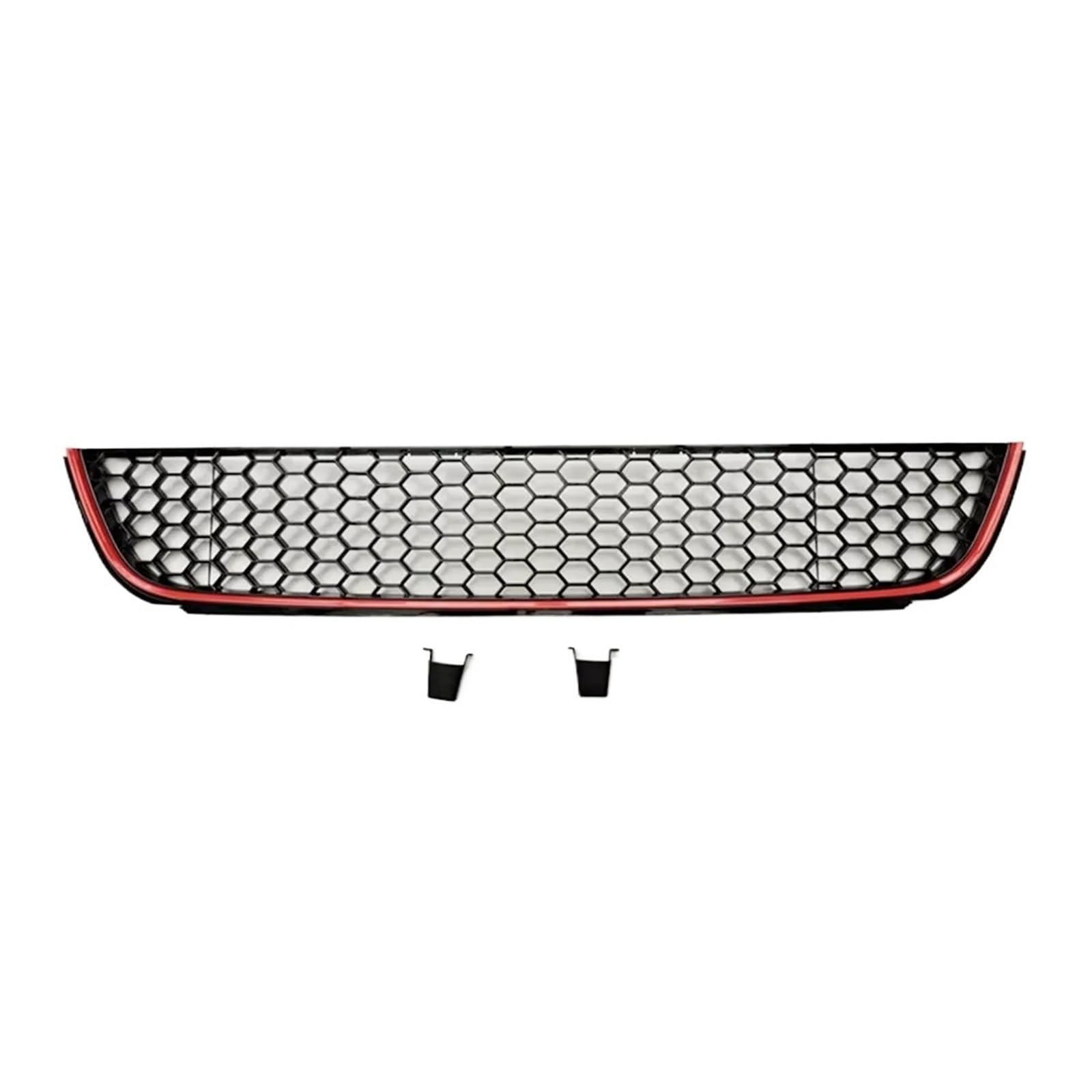 Sport Kühlergrill Honeycomb Auto Frontschürze Unterer Grill Für GTI Stil Mesh Grill Abdeckung Für VW Für Golf 6 MK6 Nicht-GTI 2009 2010 2011 2012 2013 Auto Kühlergrill(Red Line) von BIISVM