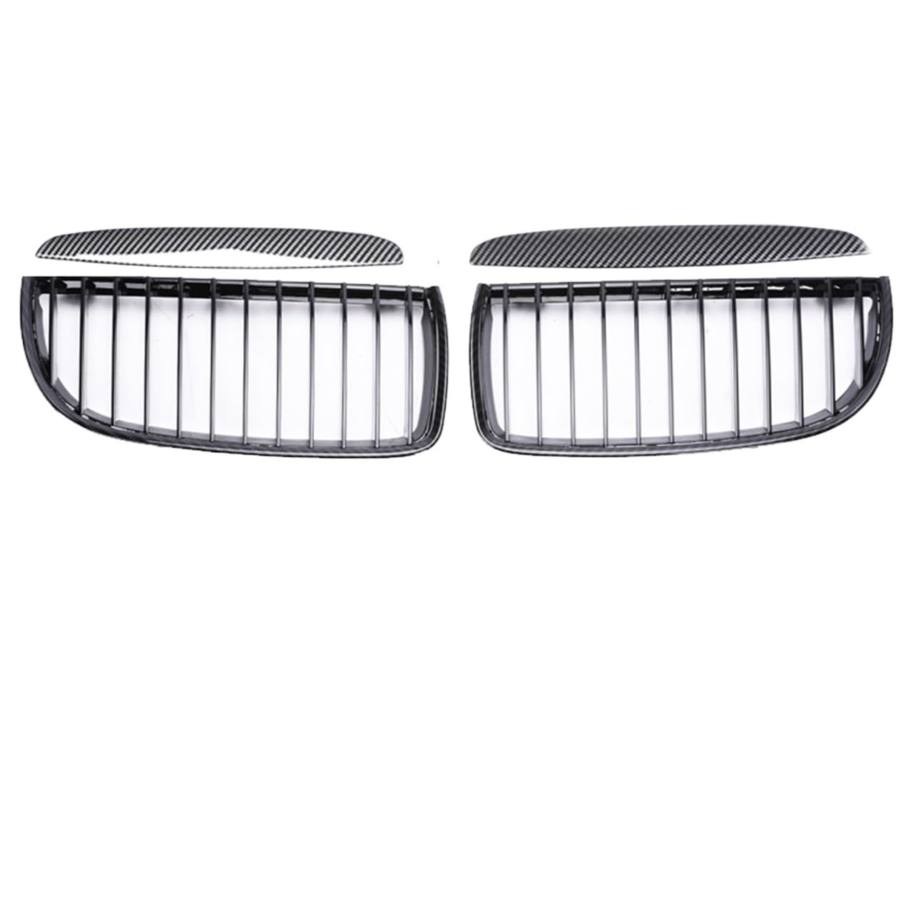 Sport Kühlergrill Kohlefaser-Frontstoßstange Freundlicherweise Facelift-Gitterabdeckung Umrüstung Schwarzen Racing-Grills Für 3er E90 E91 2005-2008 2009 2010 2011 2012 Auto Kühlergrill(Single Carbon 0 von BIISVM