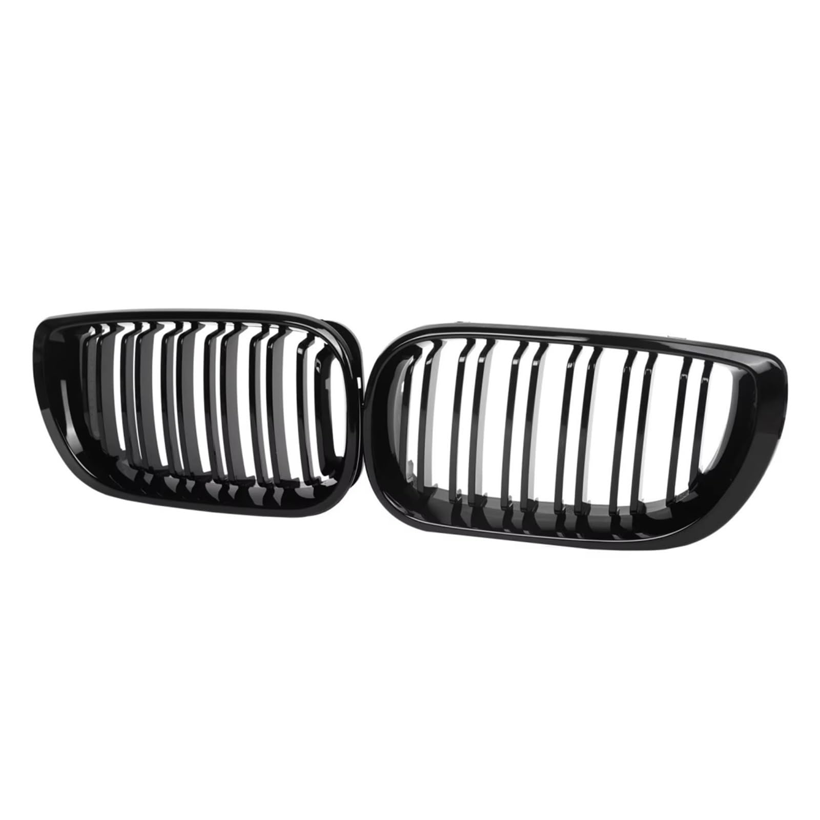 Sport Kühlergrill Kühlergrill Vorne Nierengrill Doppellamellen Schwarzer Grill Für 3er E46 4-Türer 320i 325i 325xi 330i 330xi 2002 2003 2004 2005 Auto Kühlergrill von BIISVM