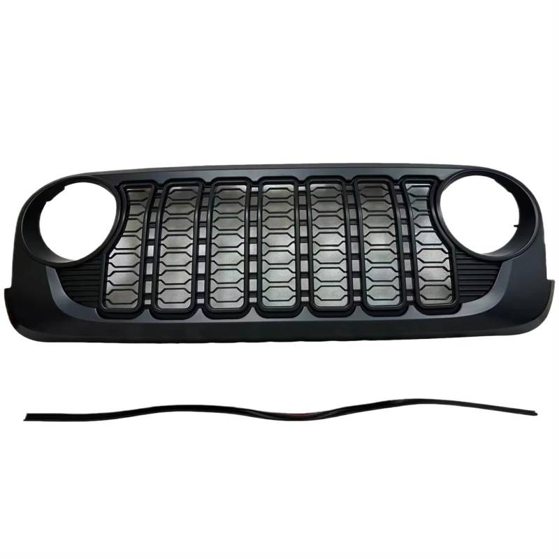 Sport Kühlergrill Schwarzer ABS-Frontgrill Für Jeep Für Wrangler JK J400 2007 2008 2009 2010 2011 2012 2013 2014 2015 2016 2017 Kühlergrill Auto Kühlergrill von BIISVM