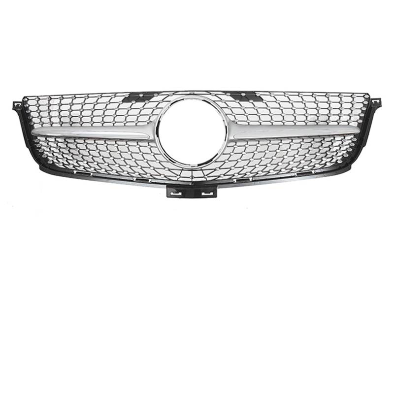 Sport Kühlergrill Vordere Renngitter Im Chrom-Silber-Diamanten-Stil. Vordere Renngitter Für Benz ML-Klasse W166 2012 2013 2014 2015 ML350 ML550 Auto Kühlergrill(Diamond-Silver) von BIISVM