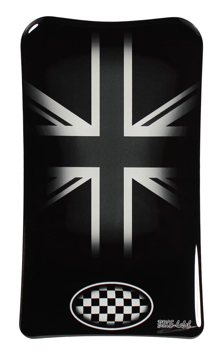 BIKE-label Tankpad klein 3D Union Jack England kompatibel für Triumph X504007 von BIKE-label