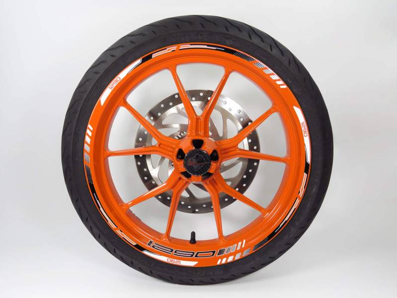 Felgenrand Aufkleber Set kompatibel mit KTM 1290 Super Duke 710048VA von BIKE-label