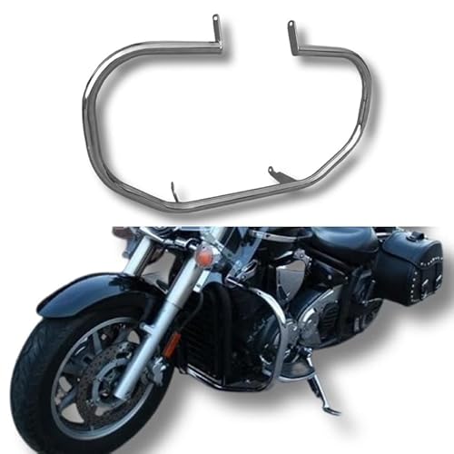 Klassischer Sturzbügel für XVS 1300 A Midnight Star (V-Star 1300) | Robuster Motorschutz aus Edelstahl OH18N9 | Motorrad Schutzbügel Heavy-Duty von BIKEMASTERSUK MOTORCYCLE PARTS & ACCESSORIES