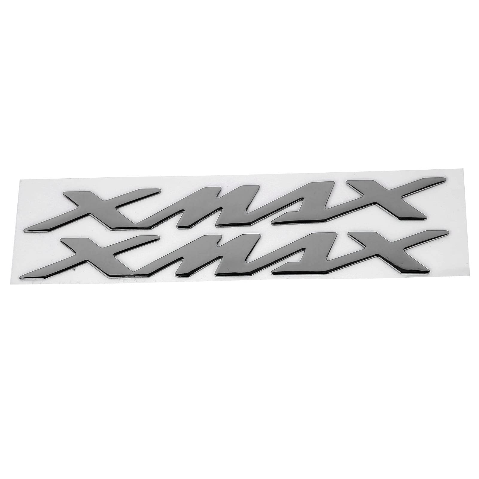 Motorrad-Aufkleber,Paar Motorrad-Emblem-Aufkleber 3-dimensionale Aufkleber, kompatibel mit Yamaha X-MAX XMAX 125 250 400(Silber) von BIKING