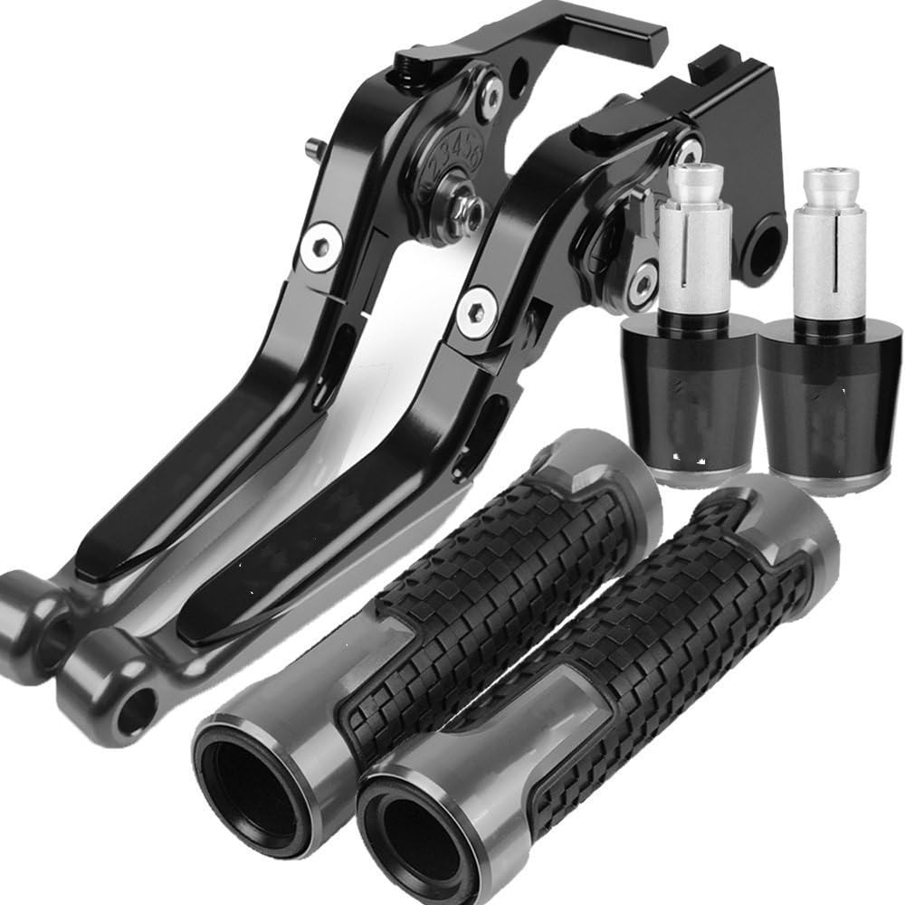 BIKKJBK Für Kaw&asaki ZX11 Motorrad Einstellbare Bremsen Ausziehbare Kupplungshebel Griff Bar End ZX 11 1990-2001 2000 1999 1998 1997 96 95 Brems Kupplungshebel von BIKKJBK