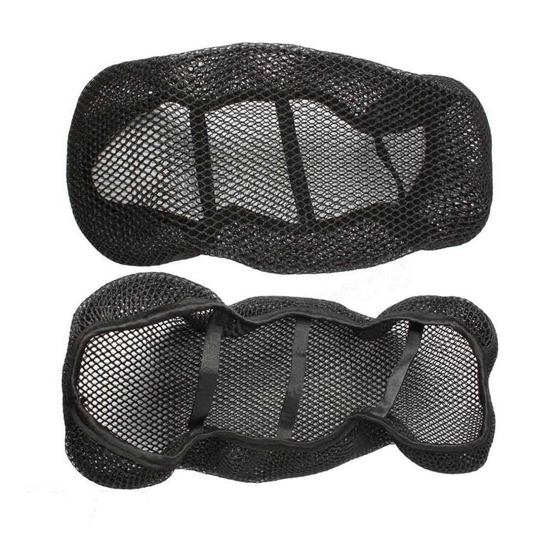 BIKKJBK Sitzabdeckung Kissen Atmungsaktive Mesh Motorrad Sitzbezug Anti-Rutsch Vier Jahreszeiten Motorrad Roller Sitzbezüge Kissen Zubehör M/L/XL/XXL/XXXL von BIKKJBK