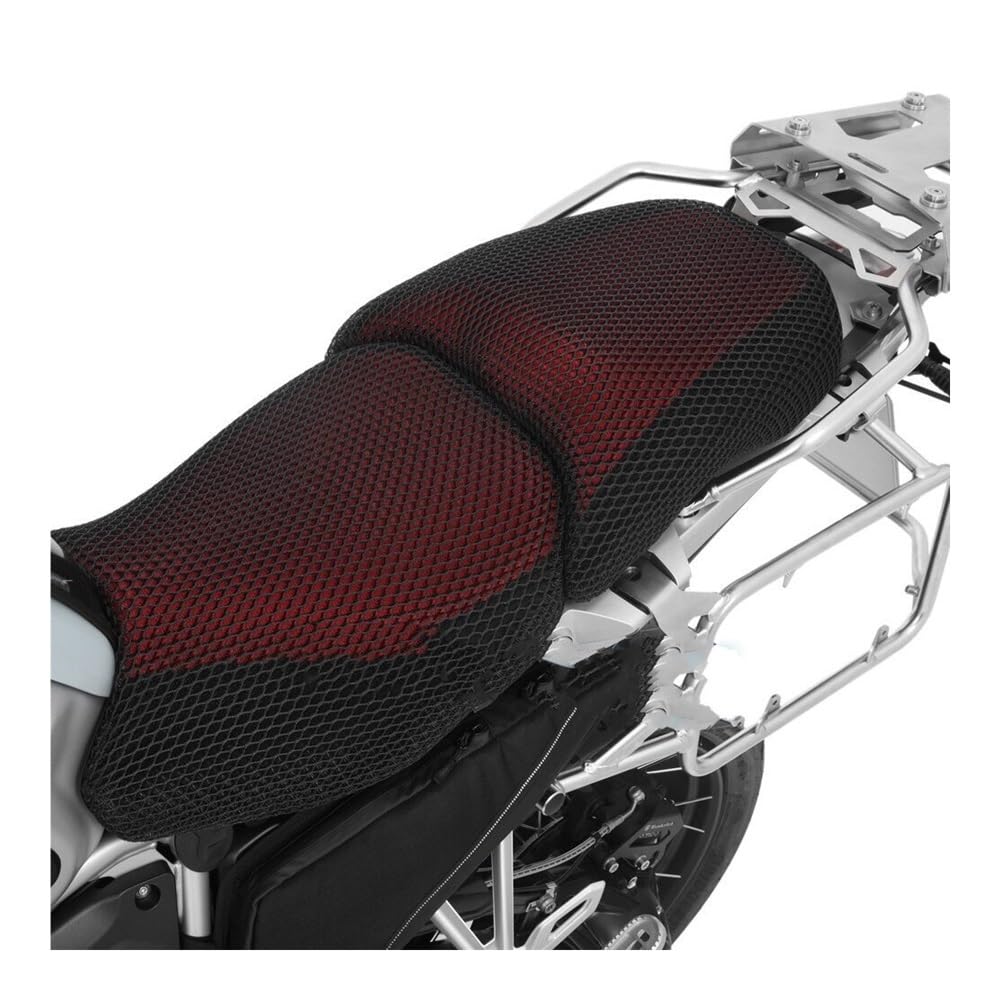 BIKKJBK Sitzabdeckung Kissen Motorrad Anti-Slip Mesh Stoff Sitzbezug Atmungsaktive wasserdichte Kissen Für R1200GS R 1200 GS LC ADV Abenteuer R1250GS von BIKKJBK