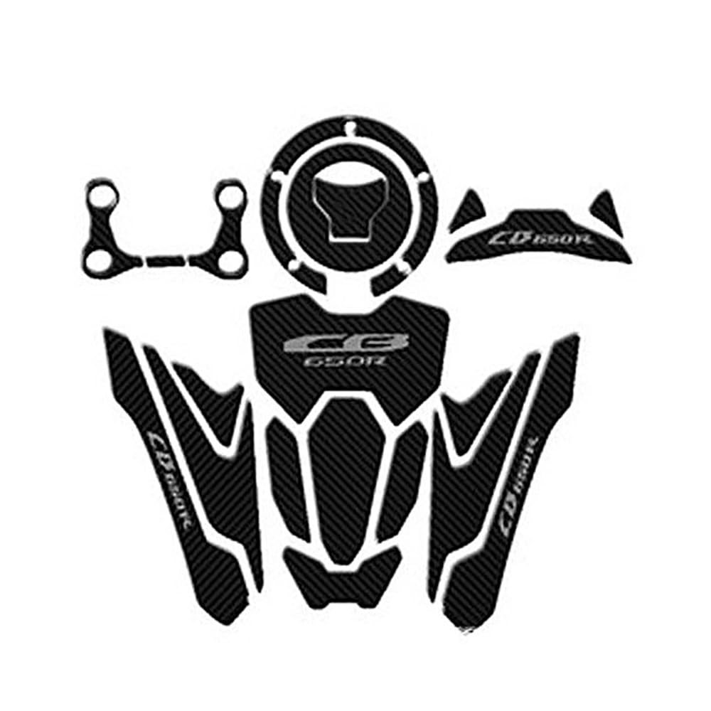 Für CB650R CB 650R 650 R 2019-2022 Motorrad Anti Slip Heizöl Tank Kappe Pad Seite Knie Grip Aufkleber Schutz Aufkleber Pads von BIKKJBK