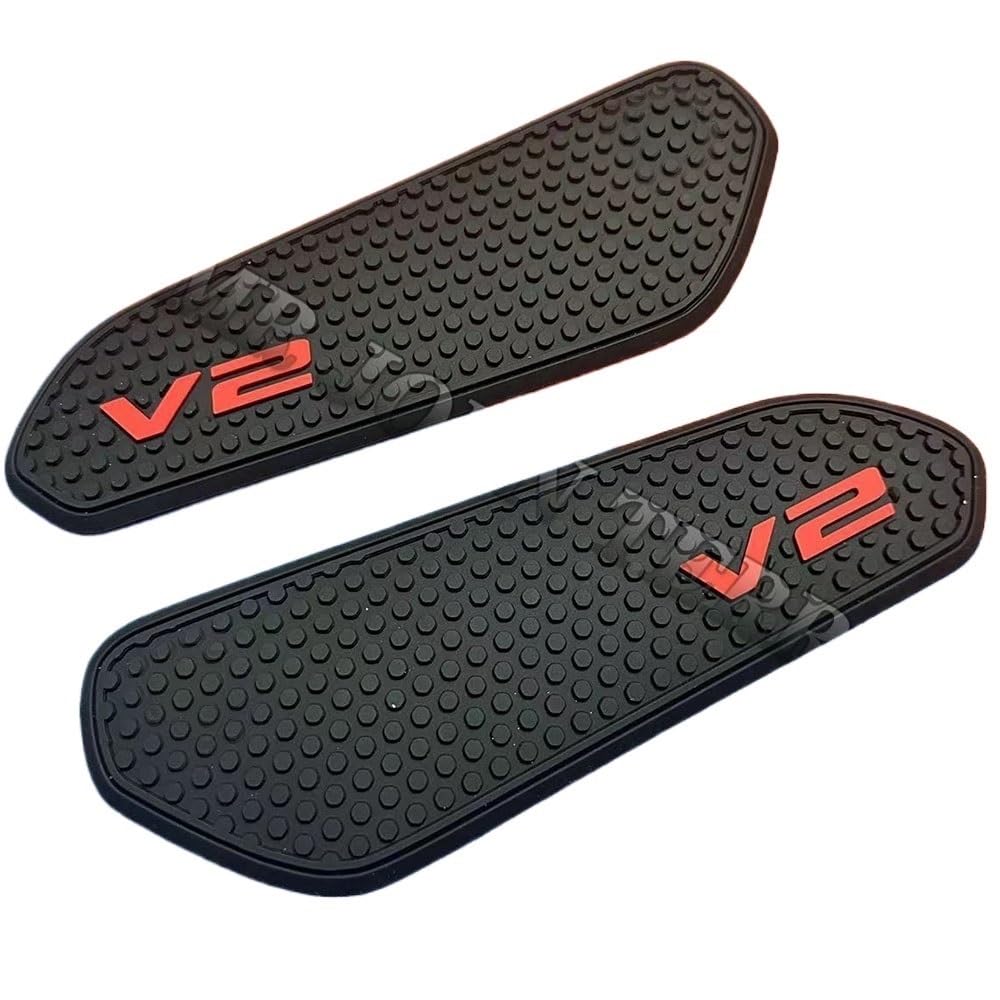 Motorrad Seite Kraftstoff Tank Pad Für Du&Cati St&reet fi&ghter V2 Panigale V2 2020- Tank Pads Schutz Aufkleber Knie Grip Traktion Pad von BIKKJBK