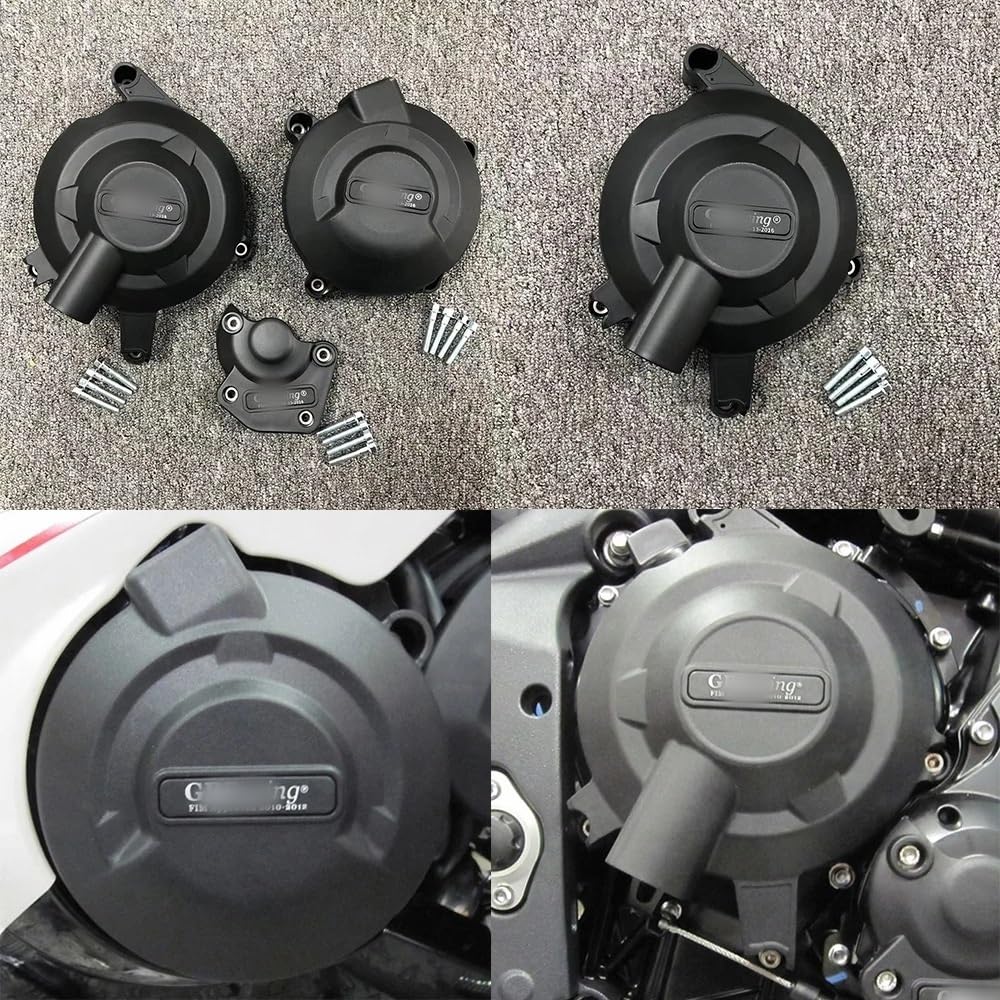 Stator-Motorabdeckung Motorräder Motor Abdeckung Schutz Cas Für Tr&iumph Für Daytona 675 675R 2008-2012 Für Street Triple R 2011-2016 von BIKKJBK