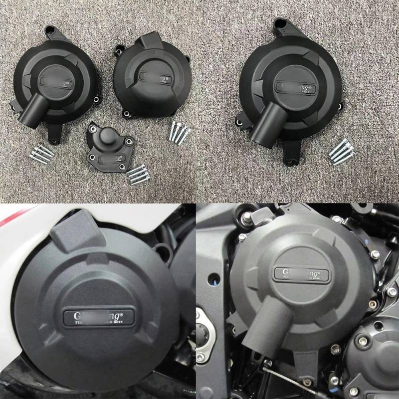 Stator-Motorabdeckung Motorräder Motor Abdeckung Schutz Cas Für Tr&iumph Für Daytona 675 675R 2008-2012 Für Street Triple R 2011-2016 von BIKKJBK