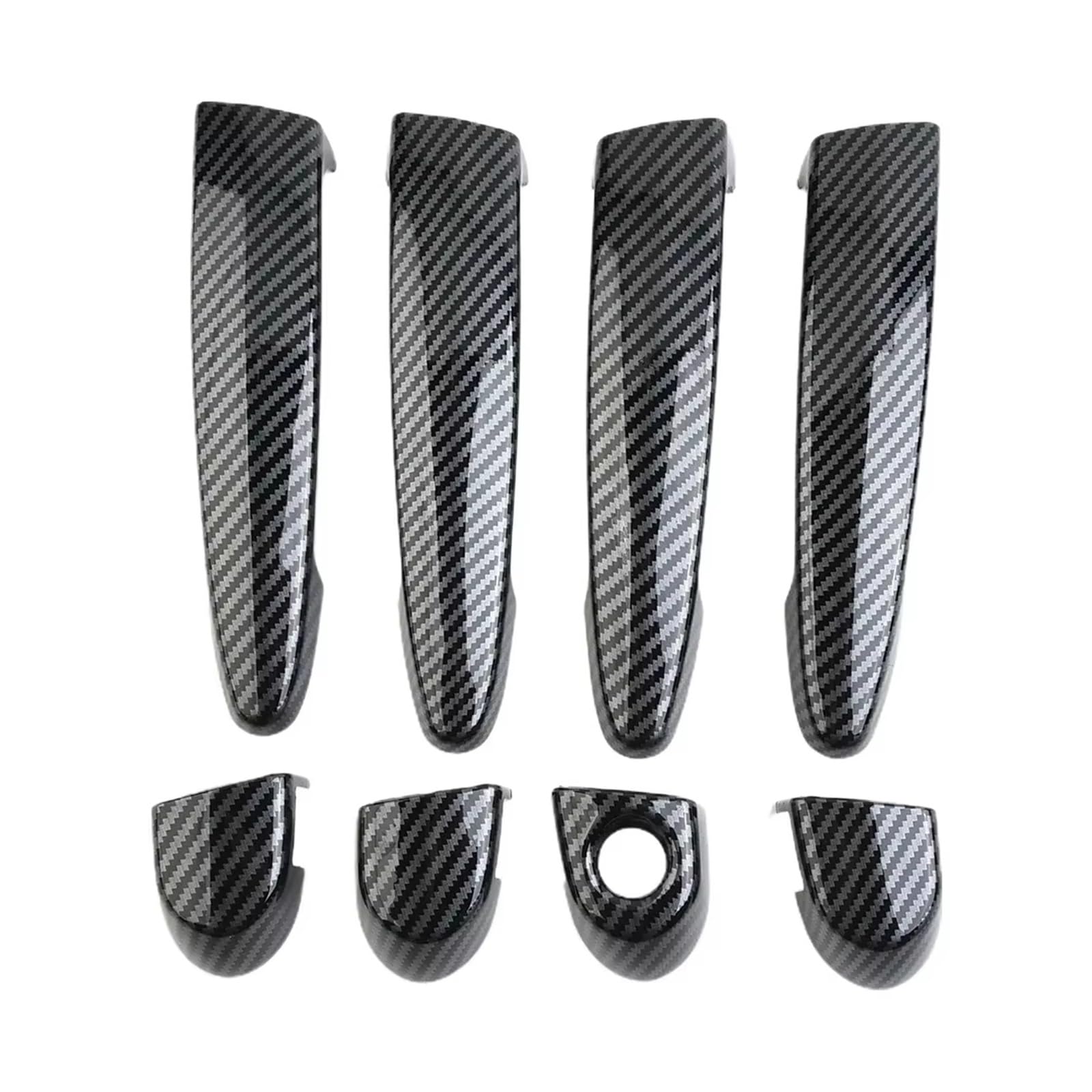 BILKAR Auto-Außentürgriff-Set Kompatibel Mit E87 E90 E91 E92 E93 F30 X2 X3 X4 X6 Außenzubehör Autotürgriffabdeckung Carbon Fiber Style Zierleisten von BILKAR