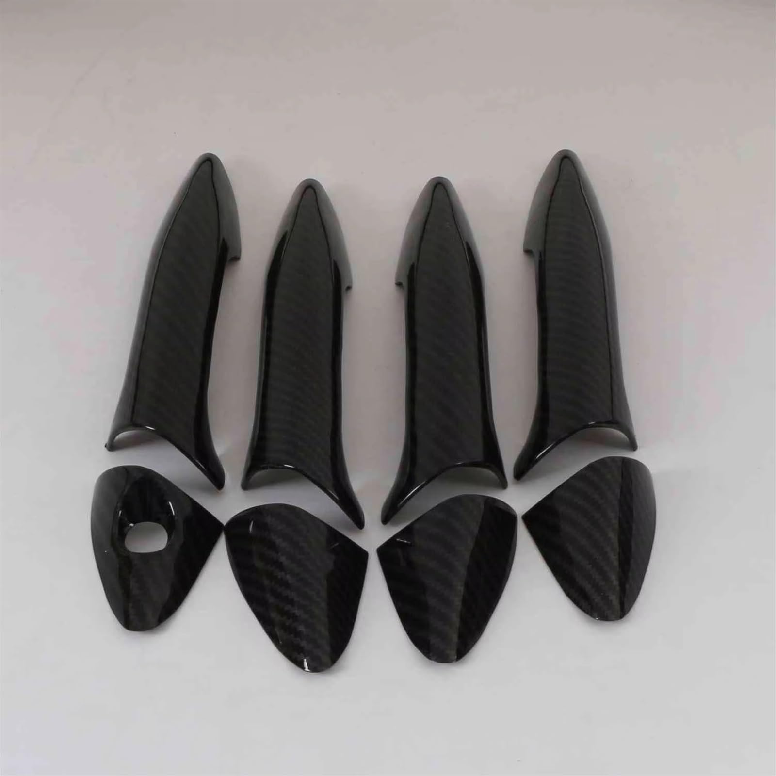 BILKAR Auto-Außentürgriff-Set Kompatibel Mit Hyundai Für I35 2012 2013 2014 2015 2016 Carbonfaser-Türgriffkappenabdeckung Zierleisten Dekoration Aufkleber Auto-Styling(Carbon Fiber,color1) von BILKAR