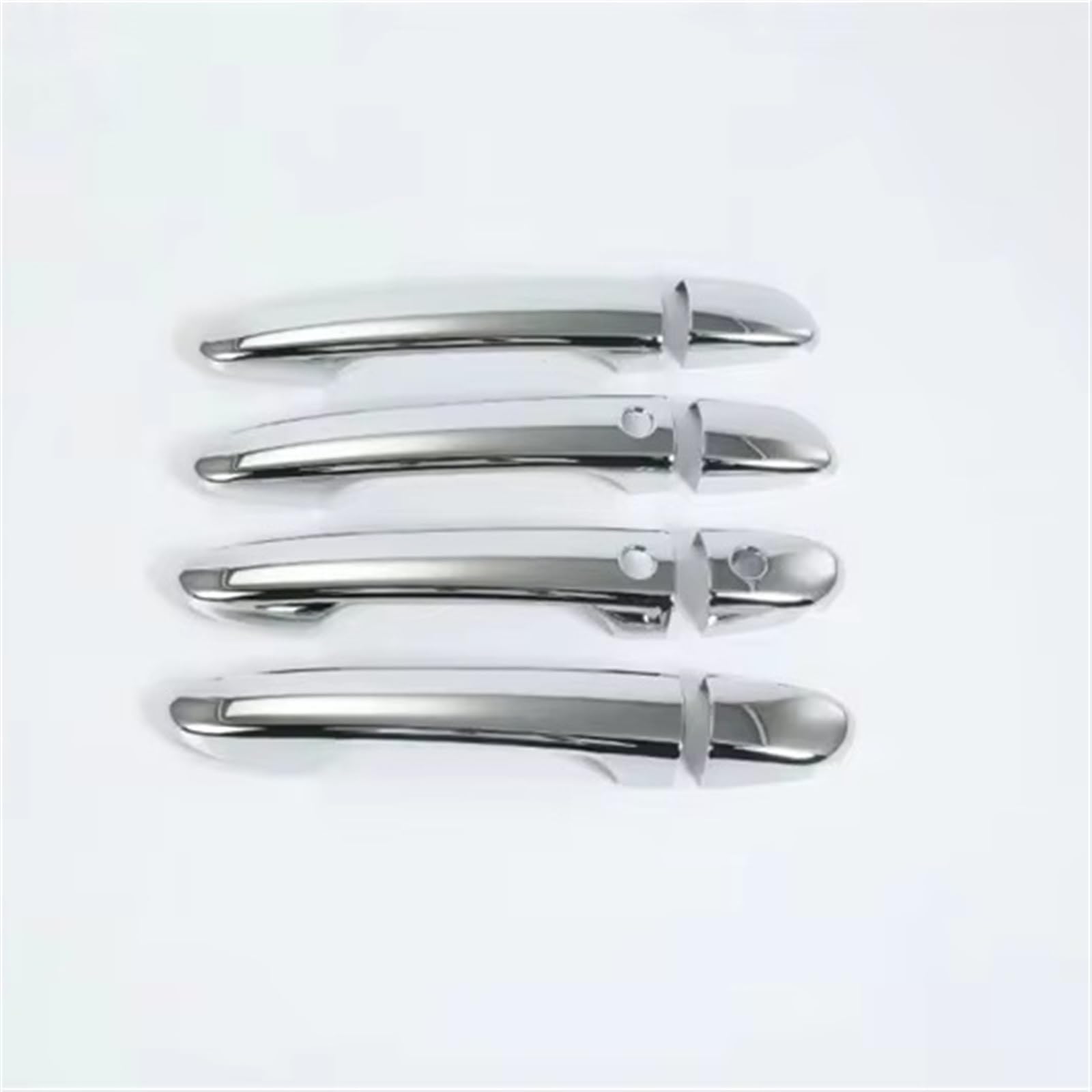 BILKAR Auto-Außentürgriff-Set Kompatibel Mit Mazda 2 3 6 2007 2008 2009 2010 2011 2012 2013-2019 ABS Chrom Türgriffabdeckung Zierleisten Auto Styling Zubehör(Chrome,with smart Hole) von BILKAR